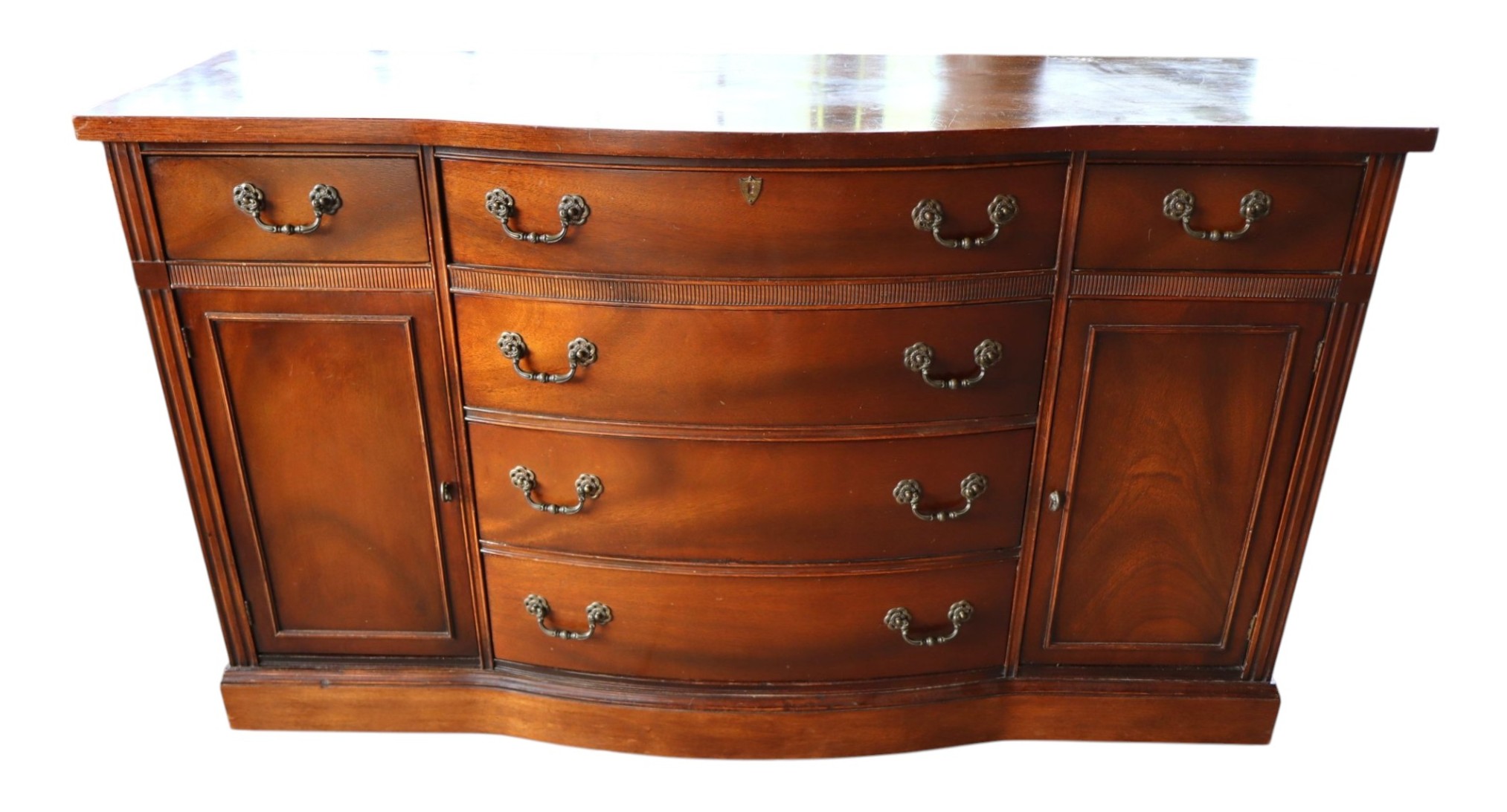 VTG Burl Mahog 6-Dr 2-Door Buffet Orig Finish