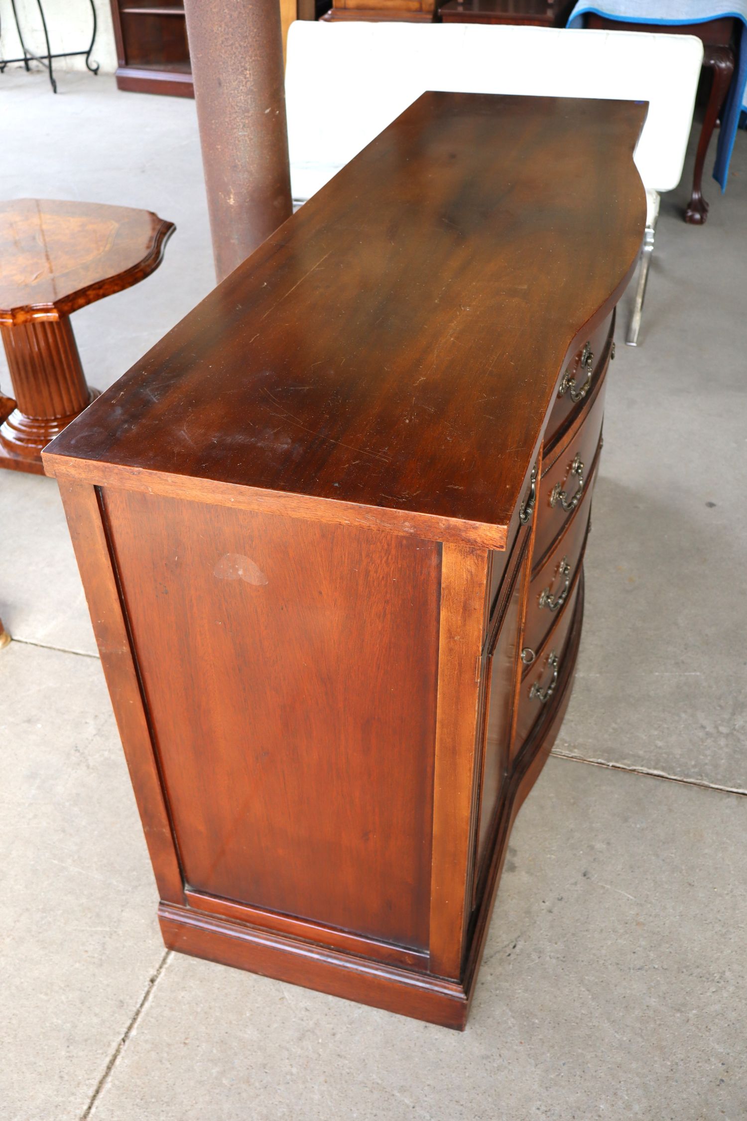 VTG Burl Mahog 6-Dr 2-Door Buffet Orig Finish
