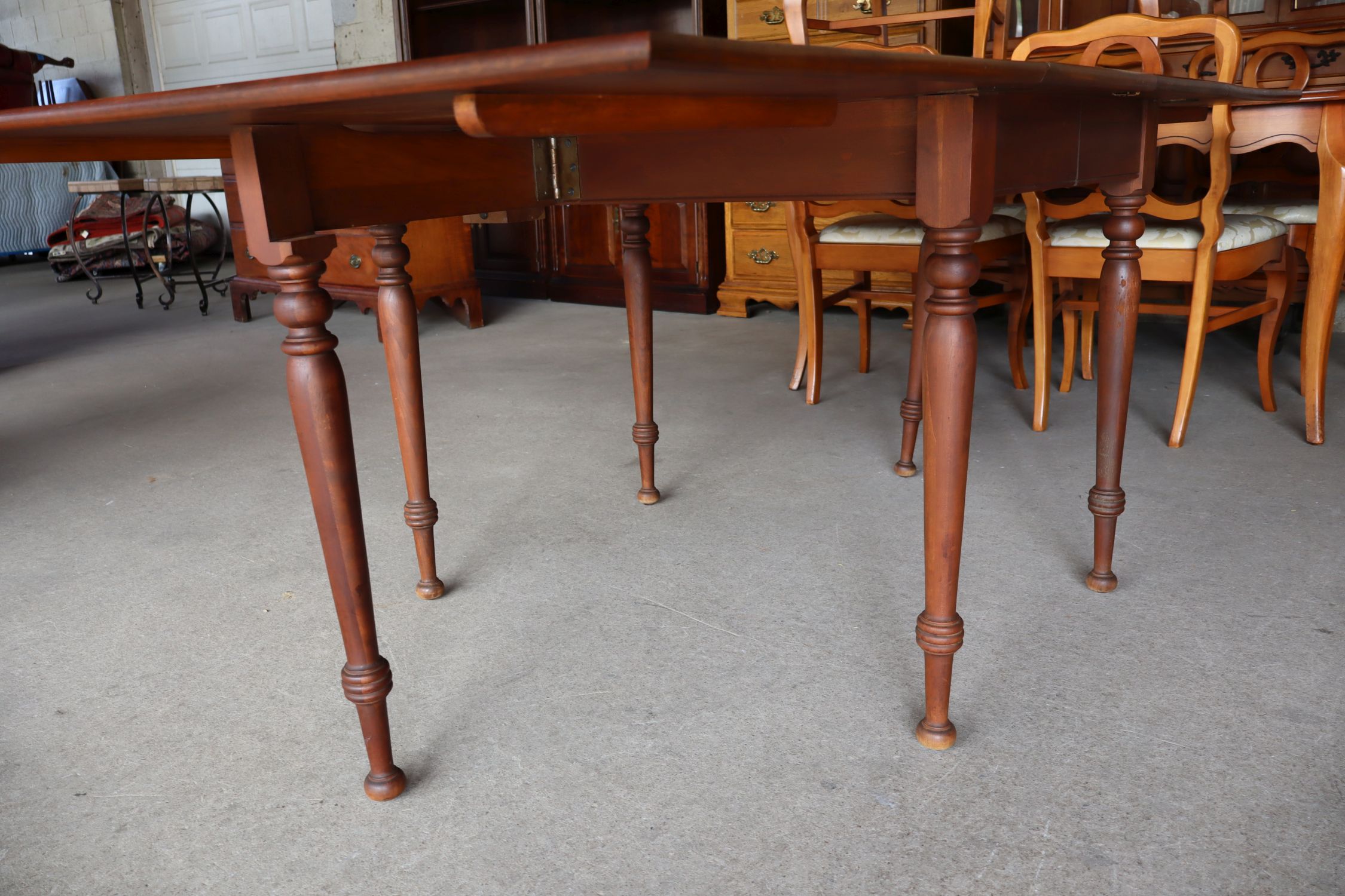 VTG Solid Cherry Drop Leaf Breakfast Table Orig Fin