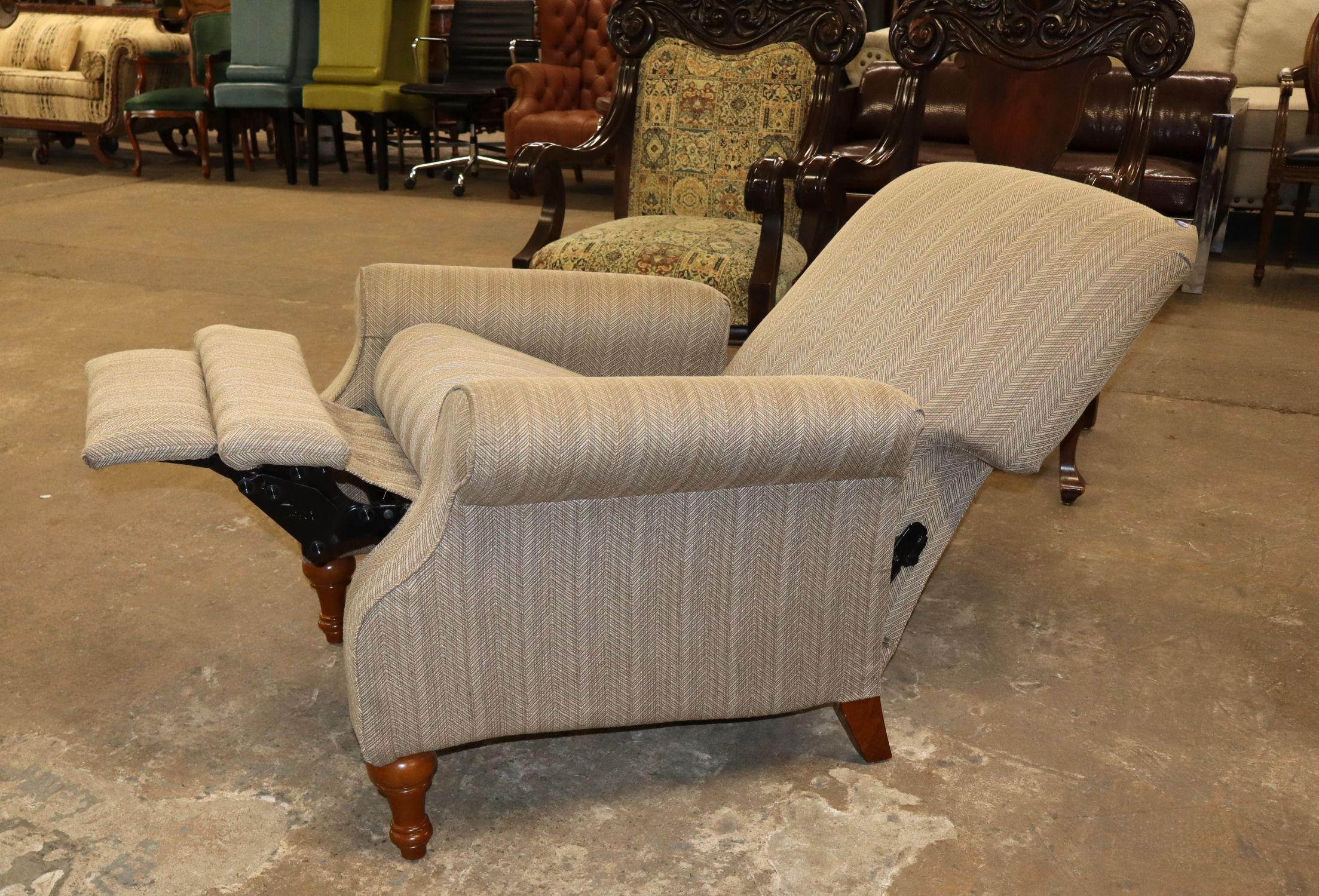 La-Z-Boy Sage Green Upholstered Recliner Chair