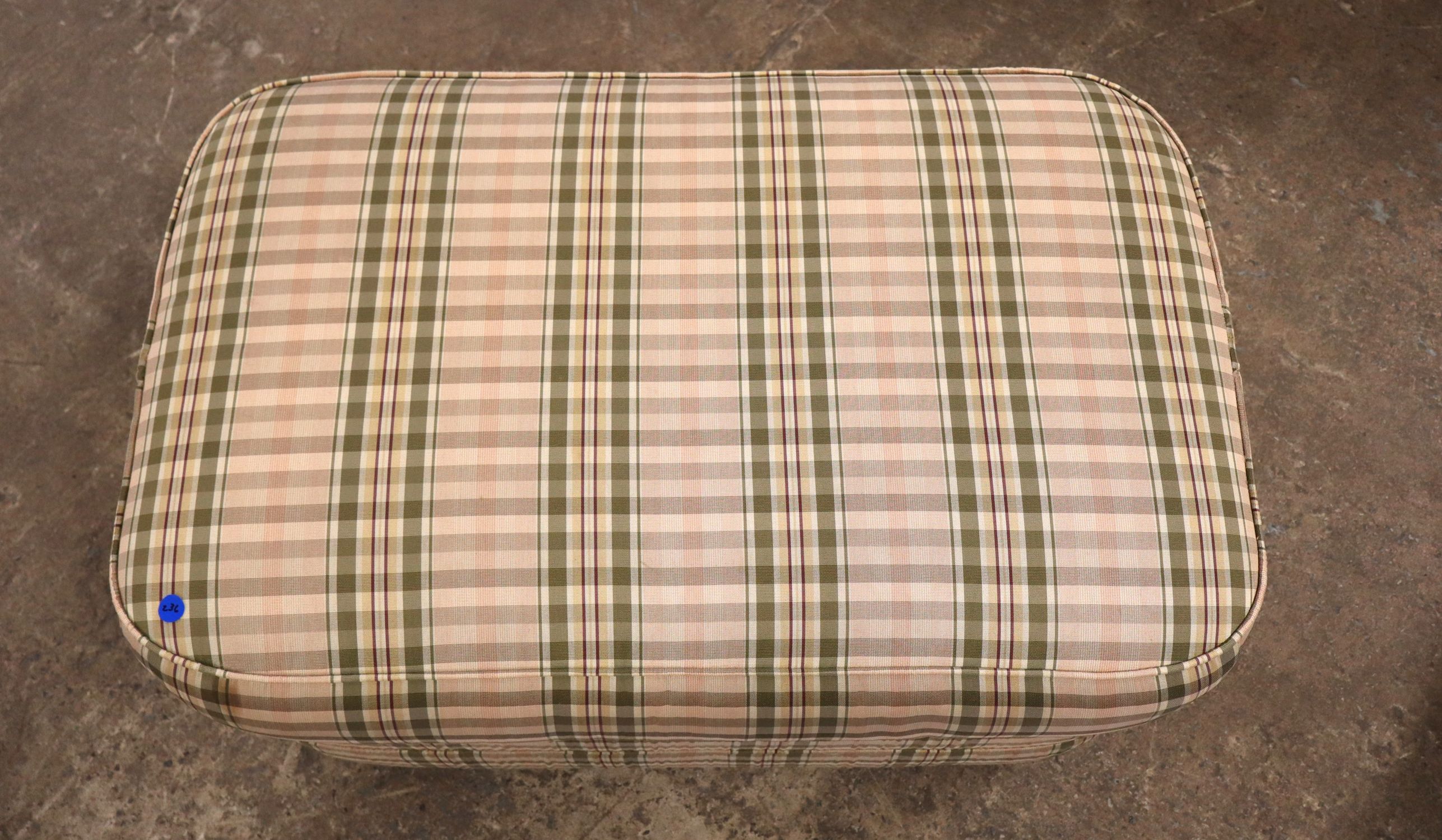 Ethan Allen Country Upholstered Ottoman