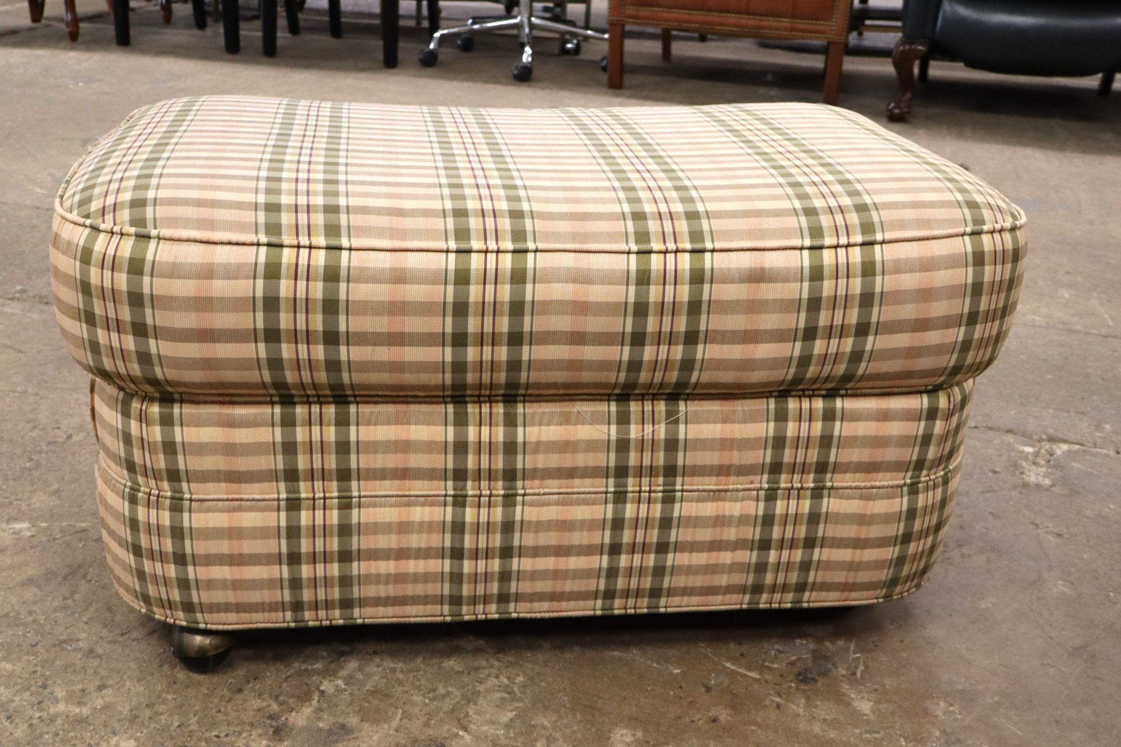 Ethan Allen Country Upholstered Ottoman