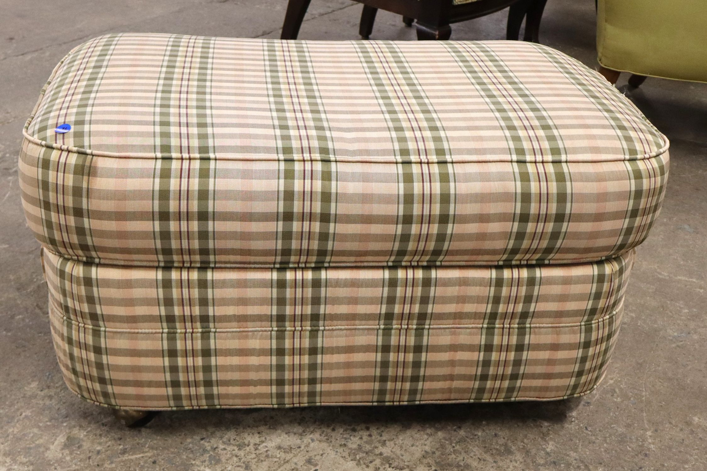 Ethan Allen Country Upholstered Ottoman