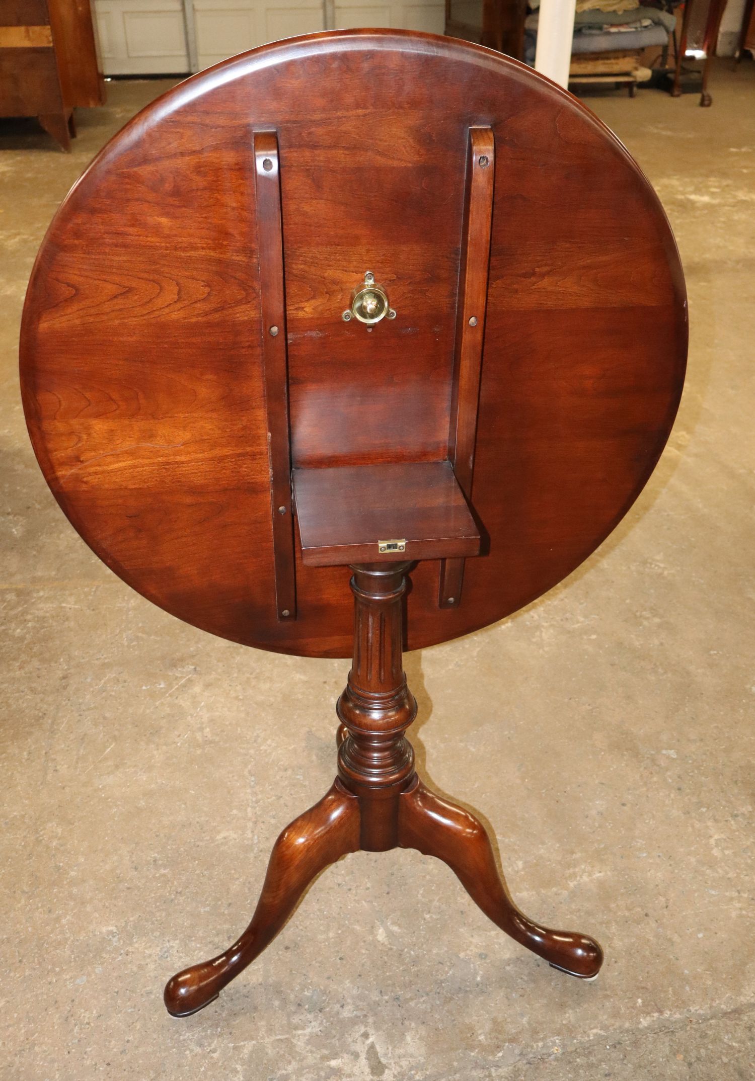 Statton Cherry 30" Tilt Top Table Solid Wood