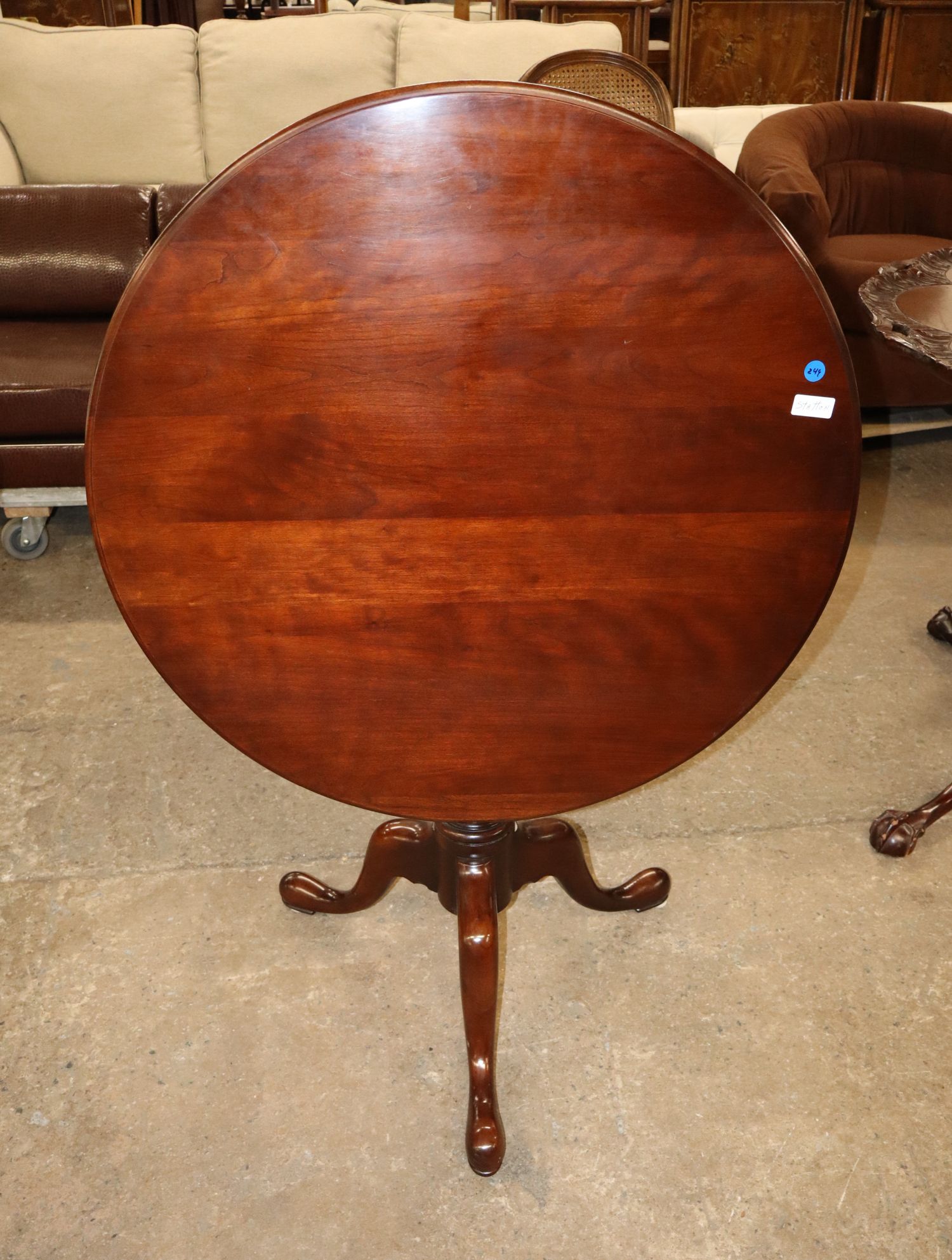 Statton Cherry 30" Tilt Top Table Solid Wood