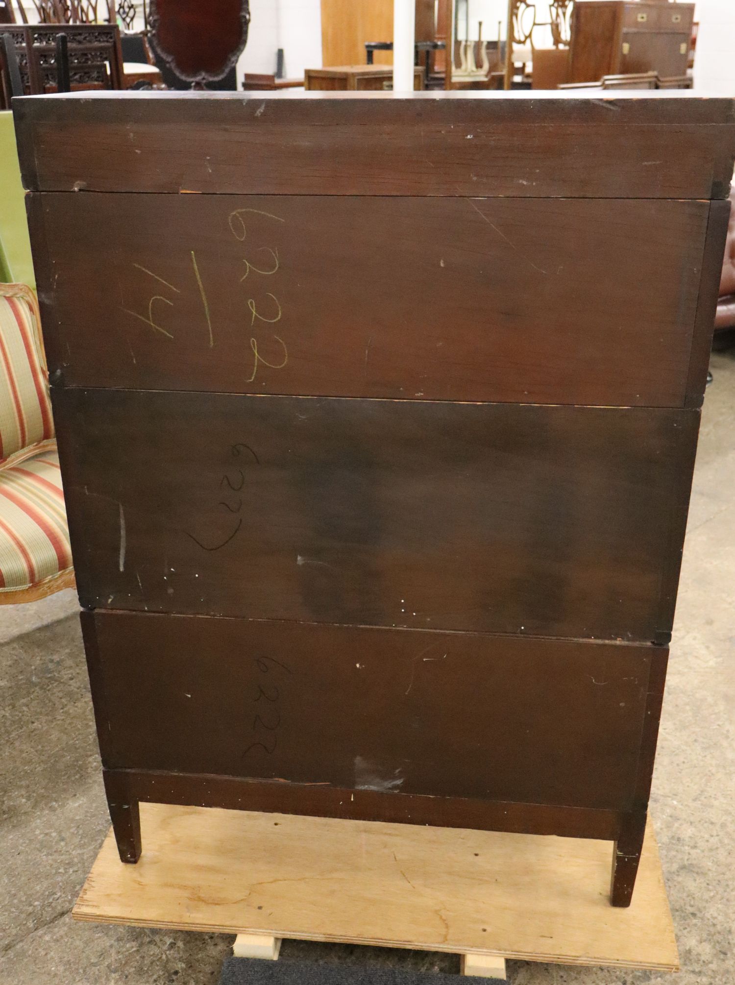 Globe Wernicke 3 Stack Barrister Bookcase Mah