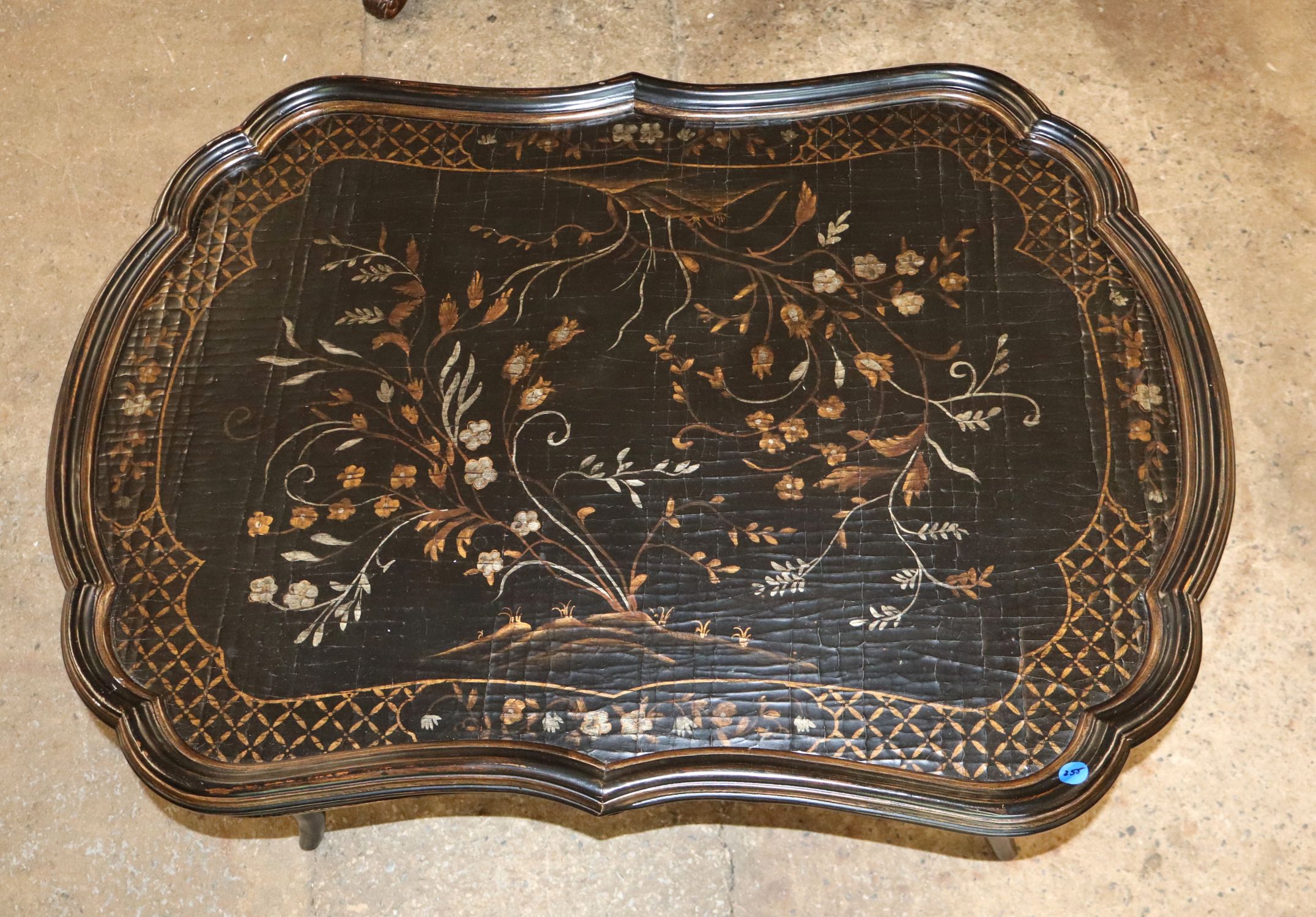 Ethan Allen Painted 8 Leg Tray Coffee Table