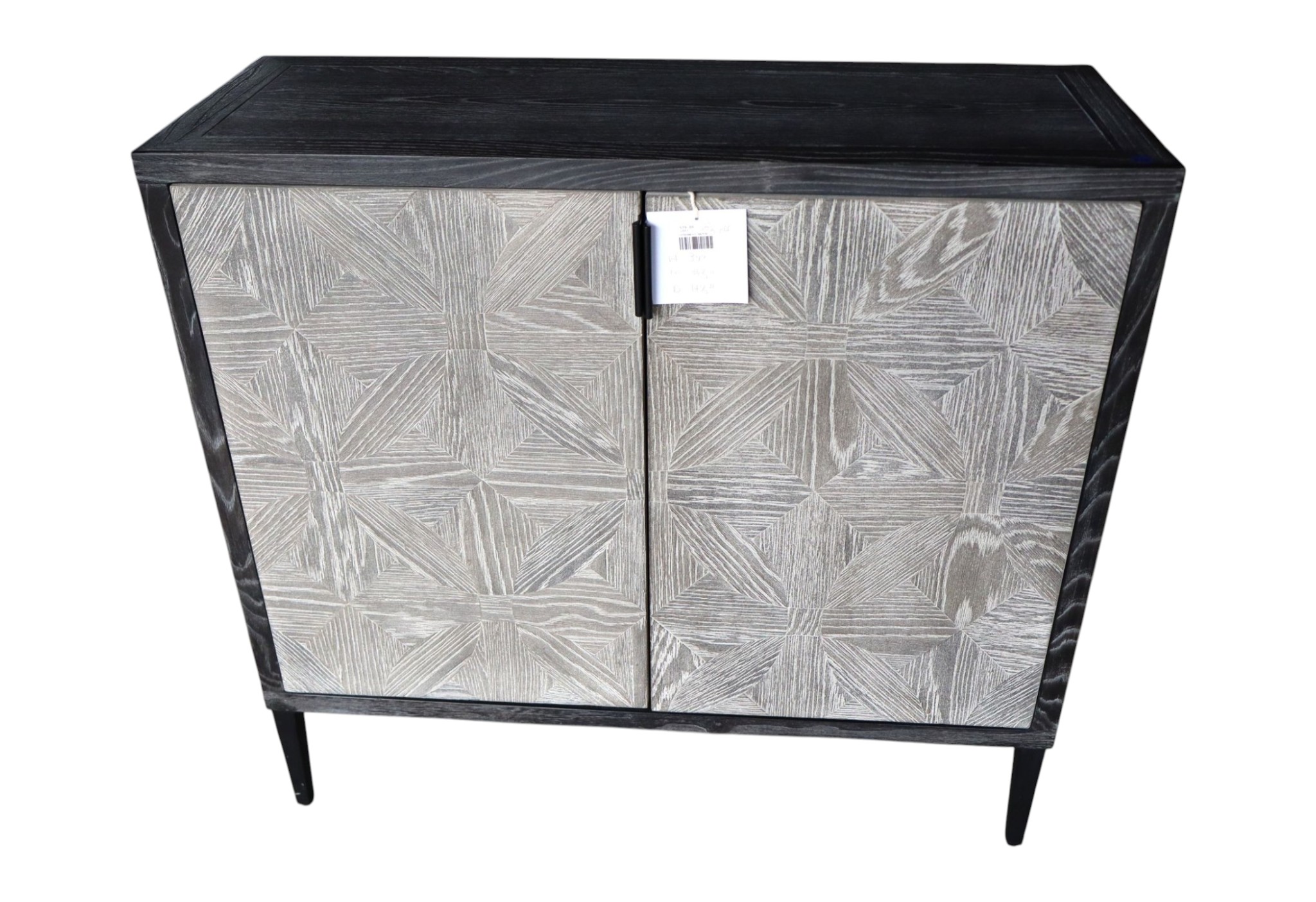 Uttermost Gray Wash 2 Door Cabinet Contemp
