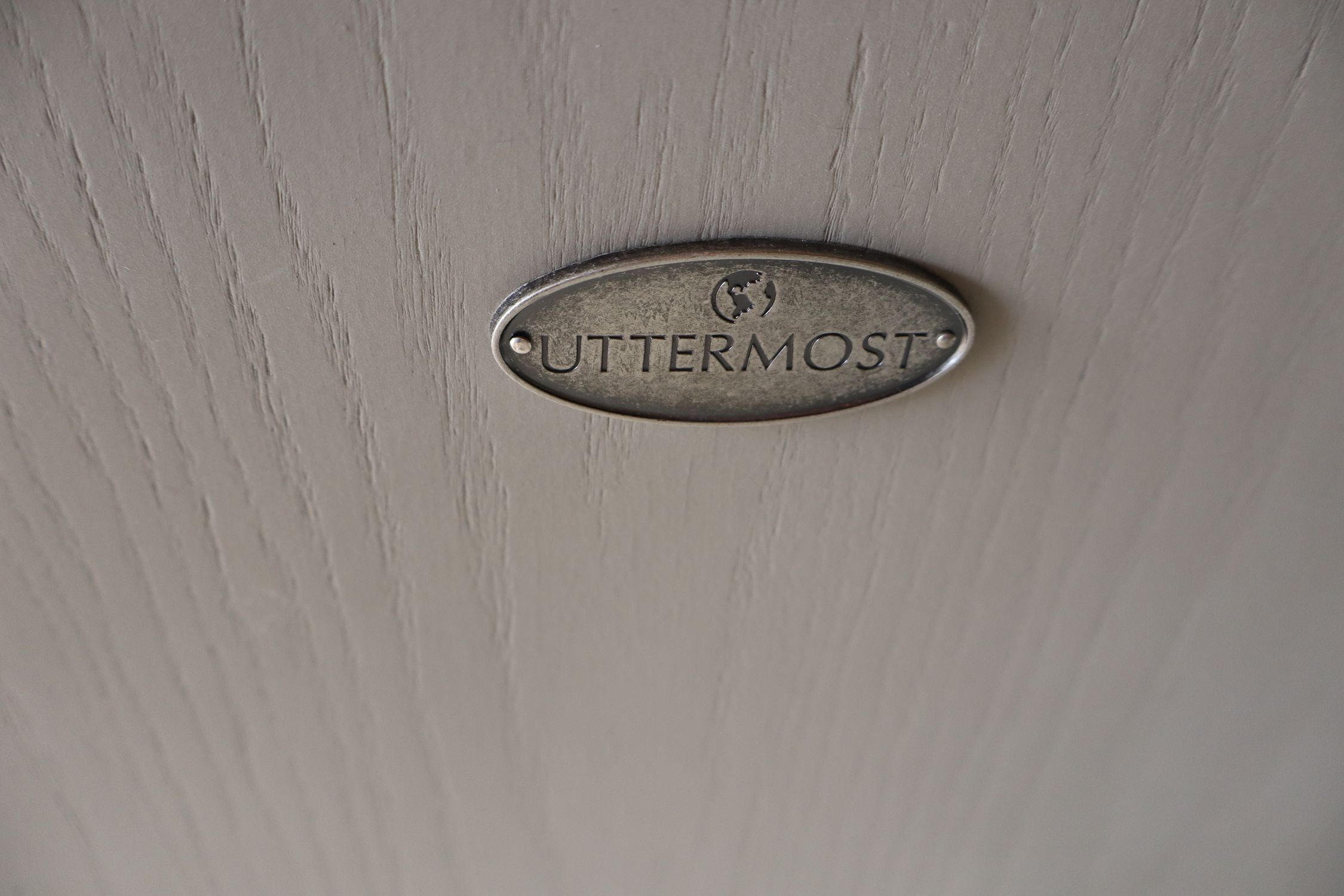 Uttermost Gray Wash 2 Door Cabinet Contemp