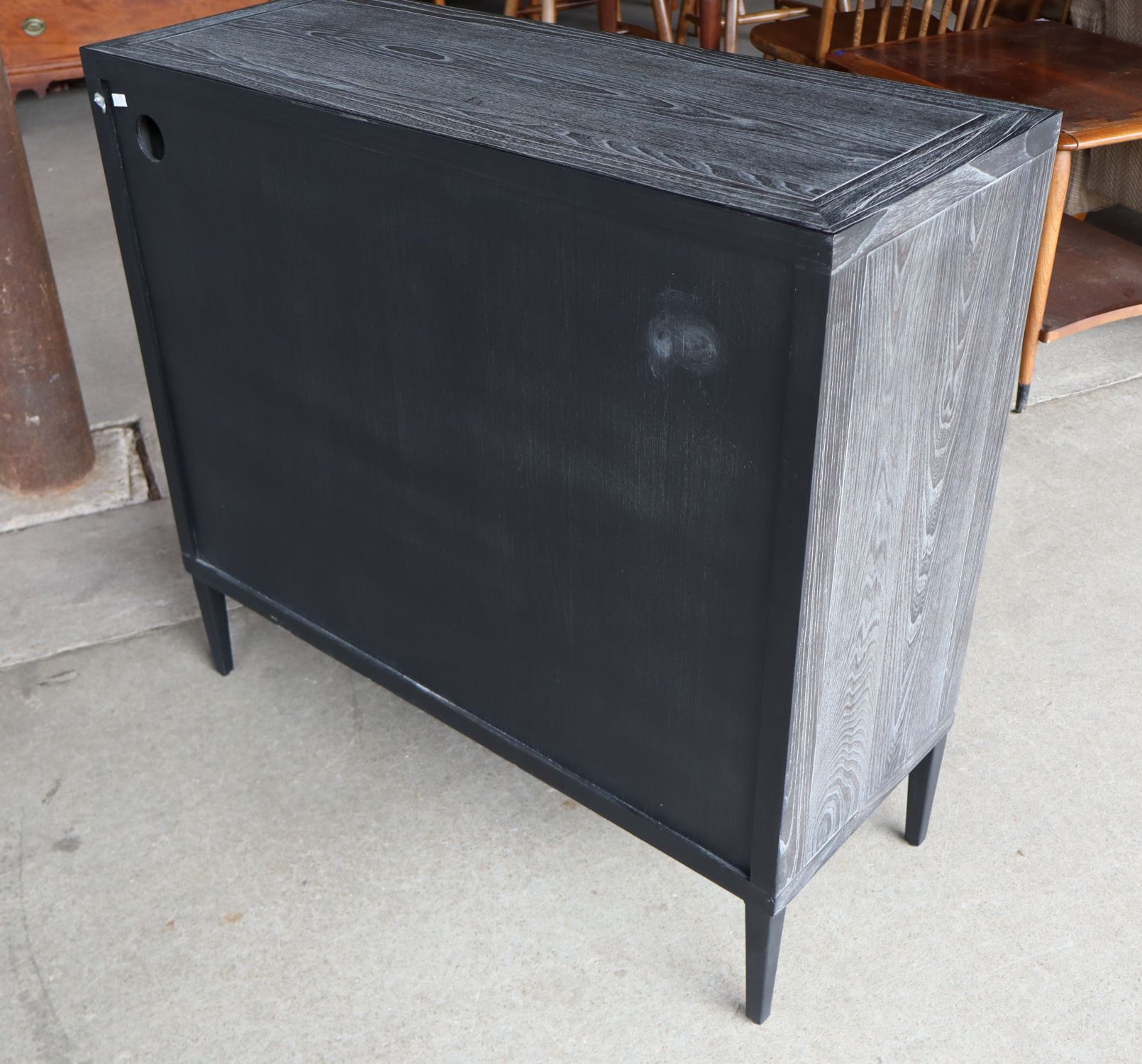 Uttermost Gray Wash 2 Door Cabinet Contemp