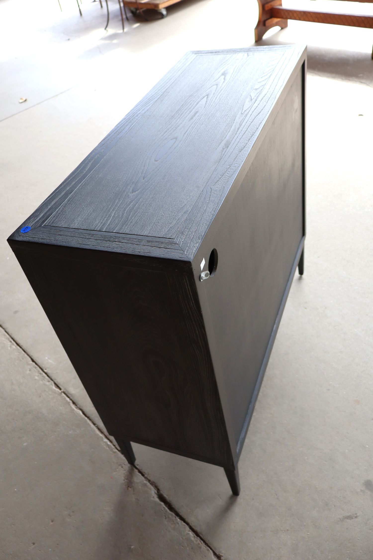Uttermost Gray Wash 2 Door Cabinet Contemp