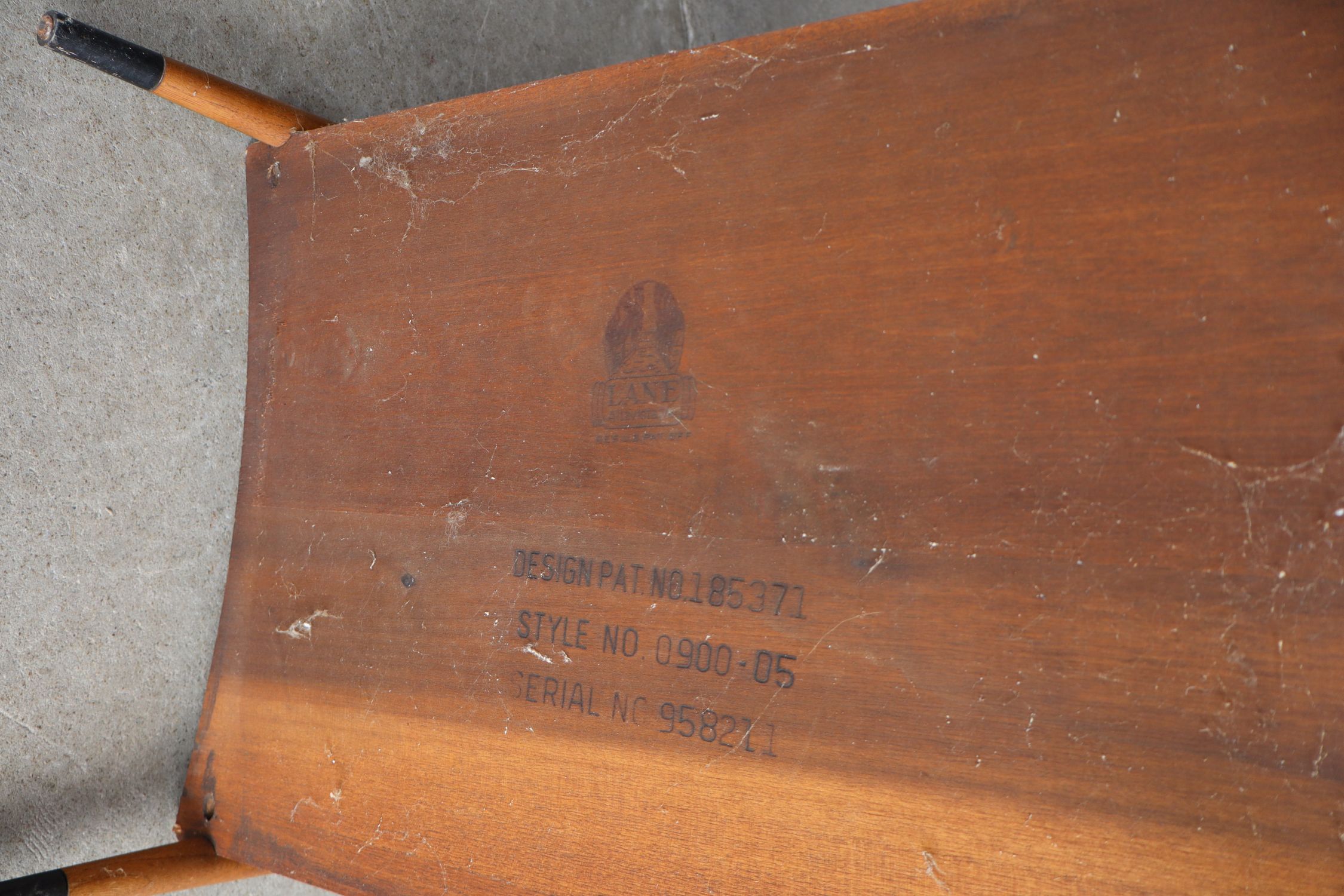 Lane MCM Two Tone Walnut Lamp Table VTG Orig