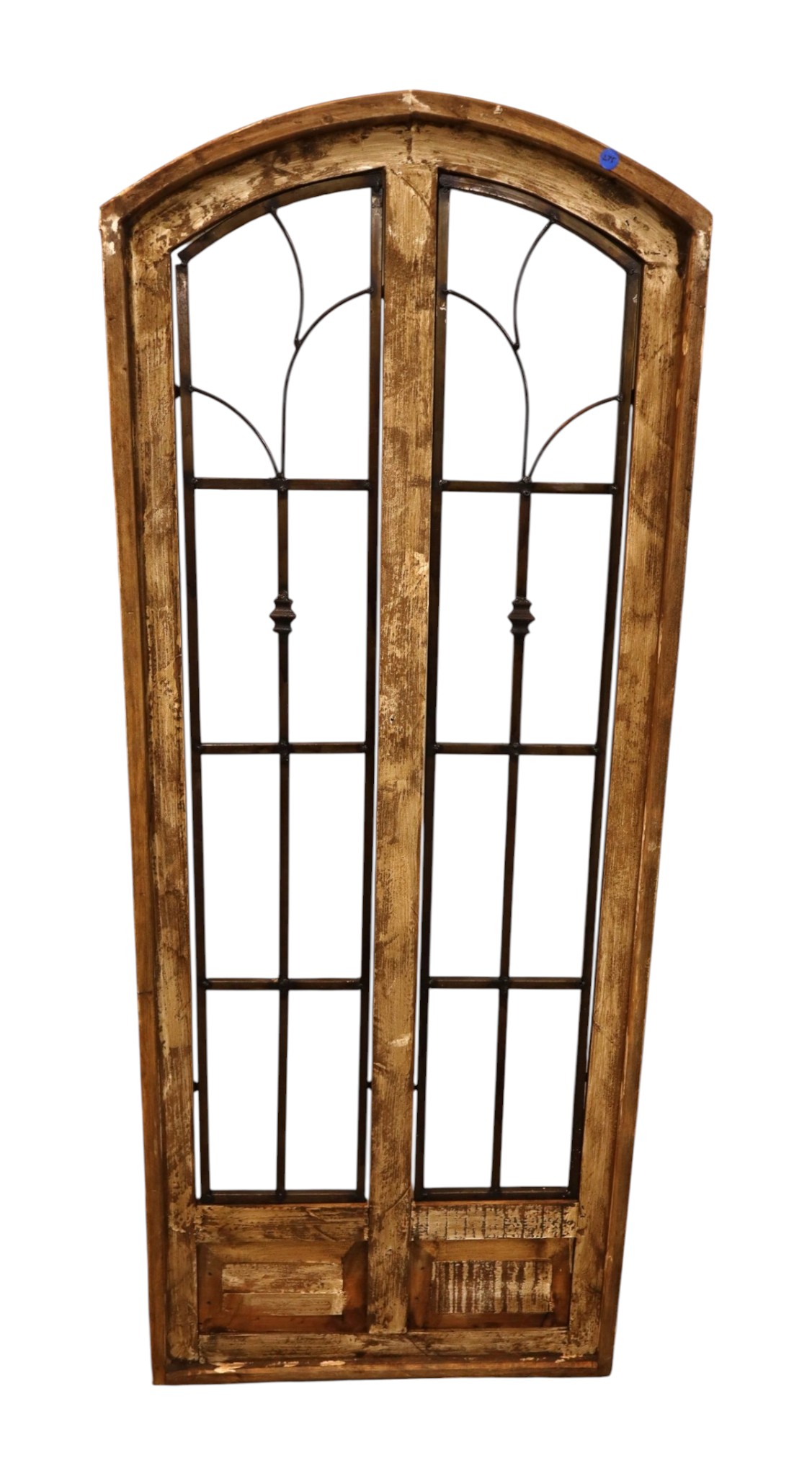 Antq Style Shutter Wood Framed Metal Wall Art