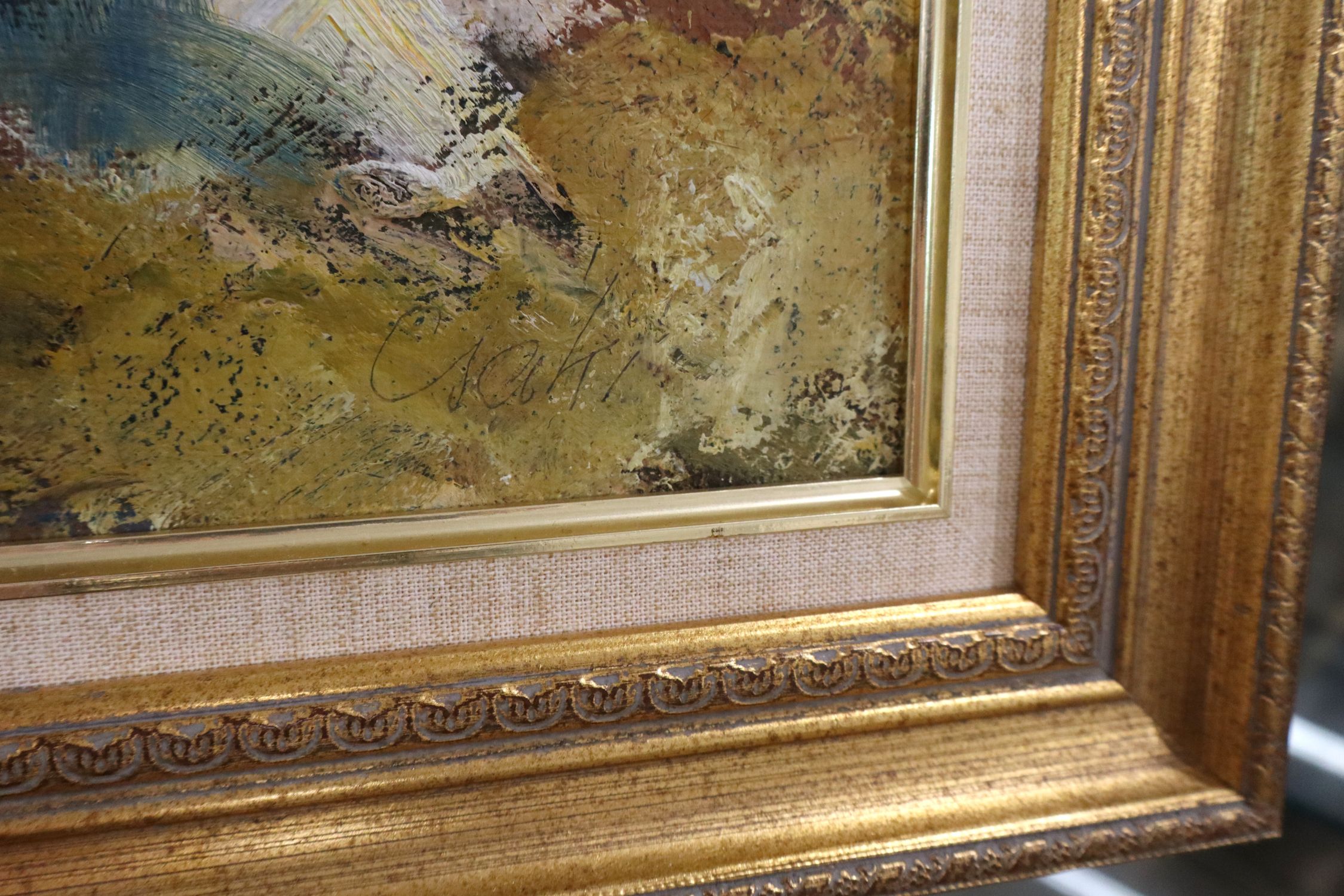 Signed Oil on Board Still Life Painting Framed