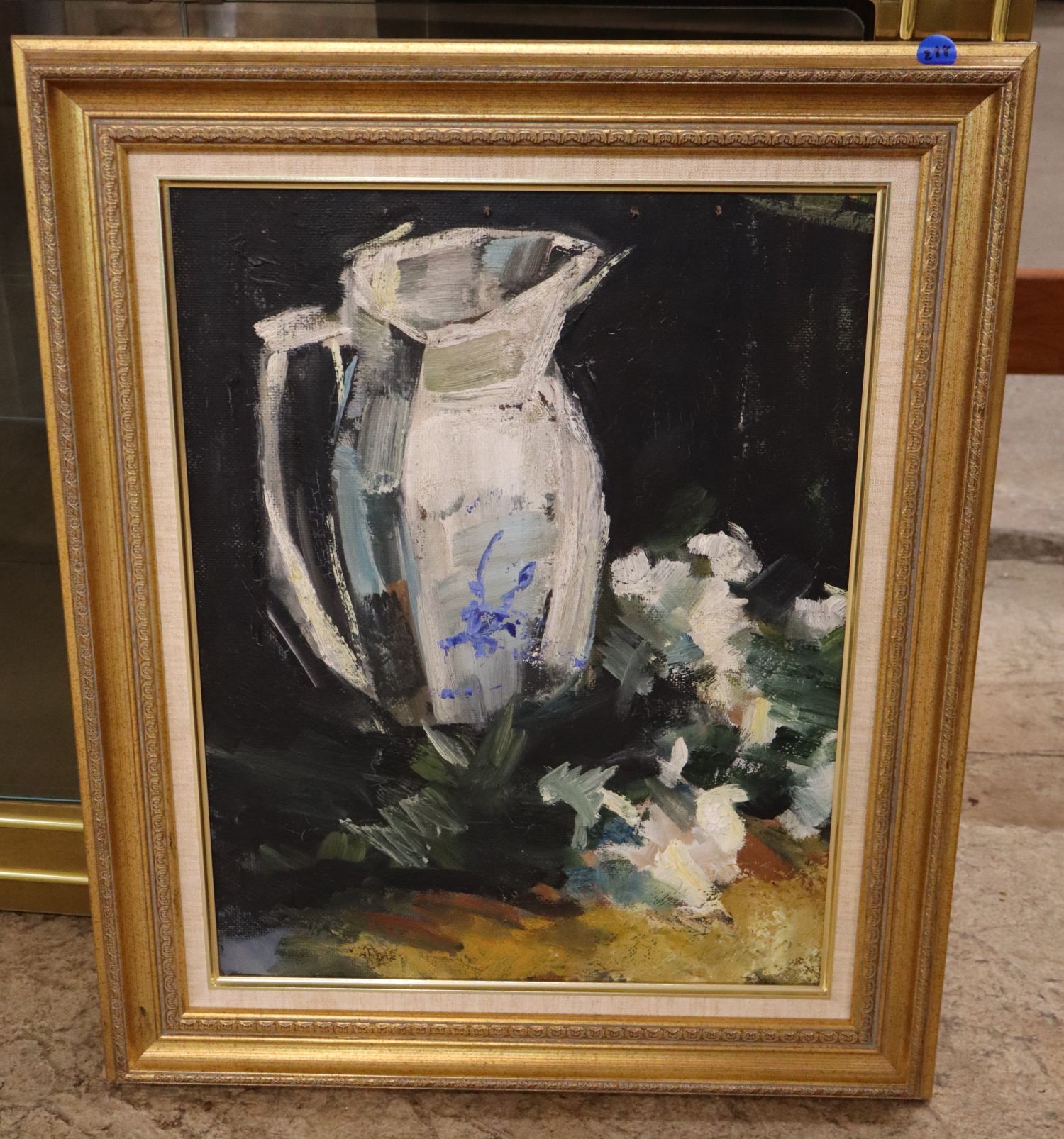 Signed Oil on Board Still Life Painting Framed