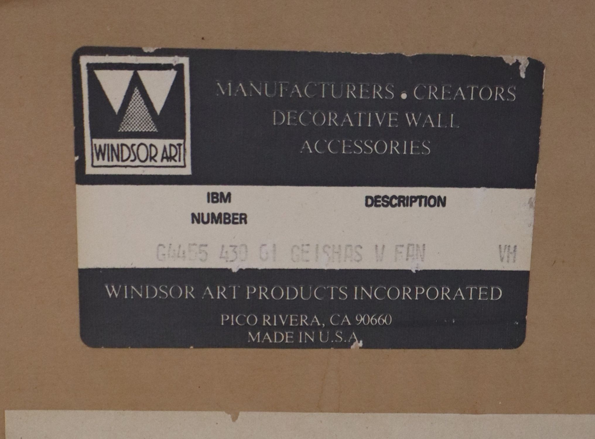 Pr VTG Windsor Geisha Girl Framed Prints Wall Art