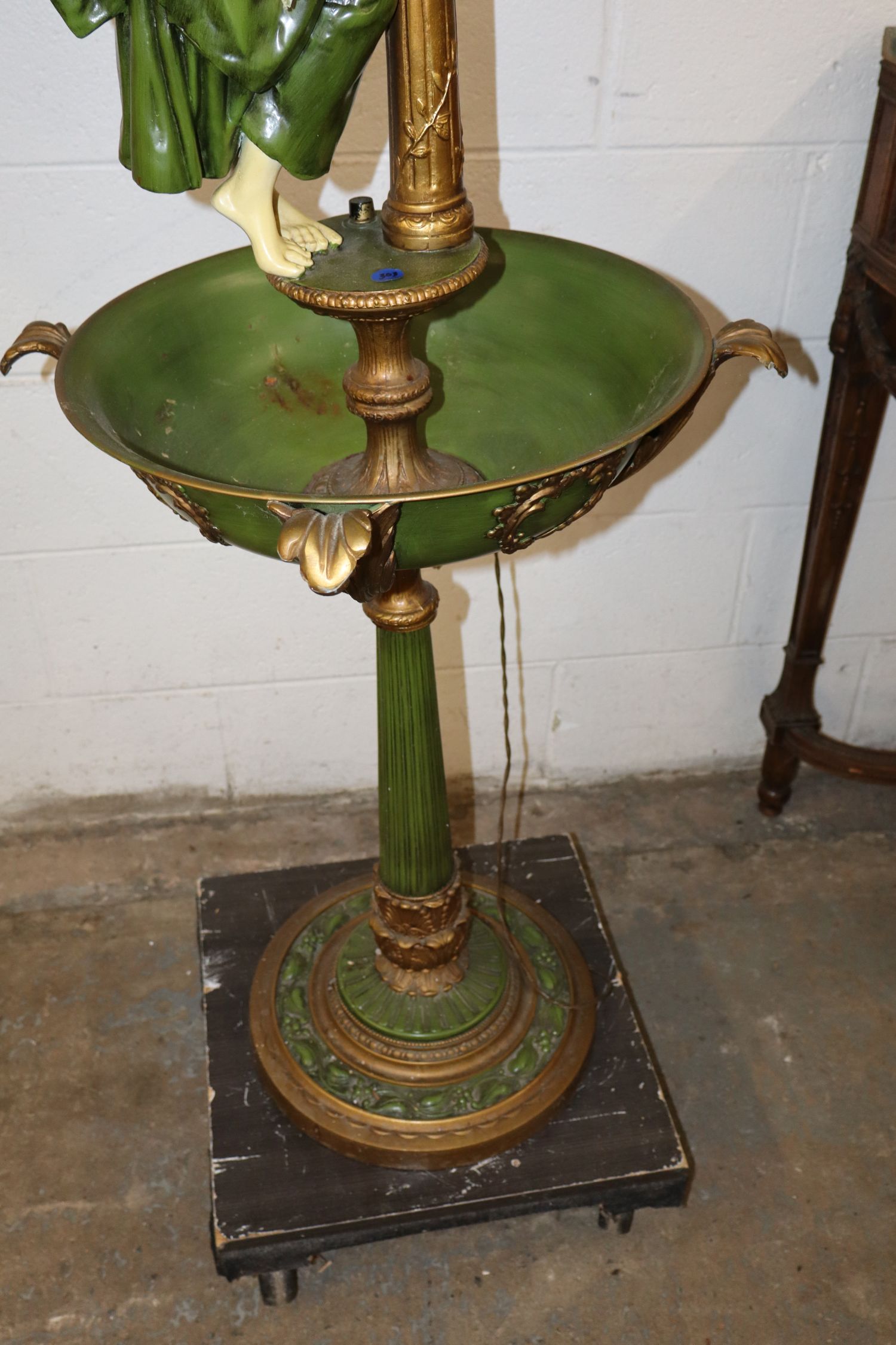 VTG FR Figural 6 Burner Planter Floor Lamp