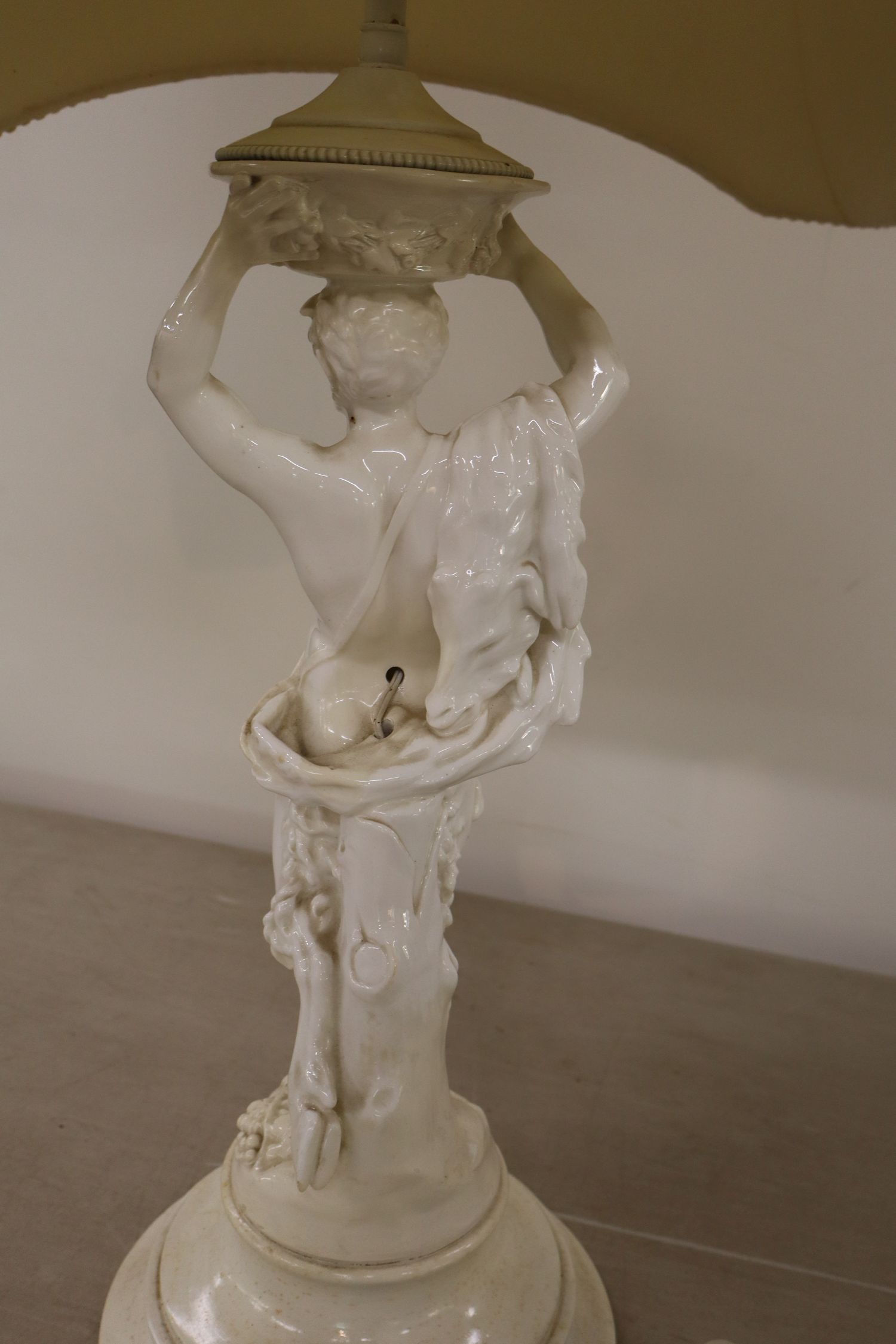 VTG Classical Deity Porcelain Figural Lamp