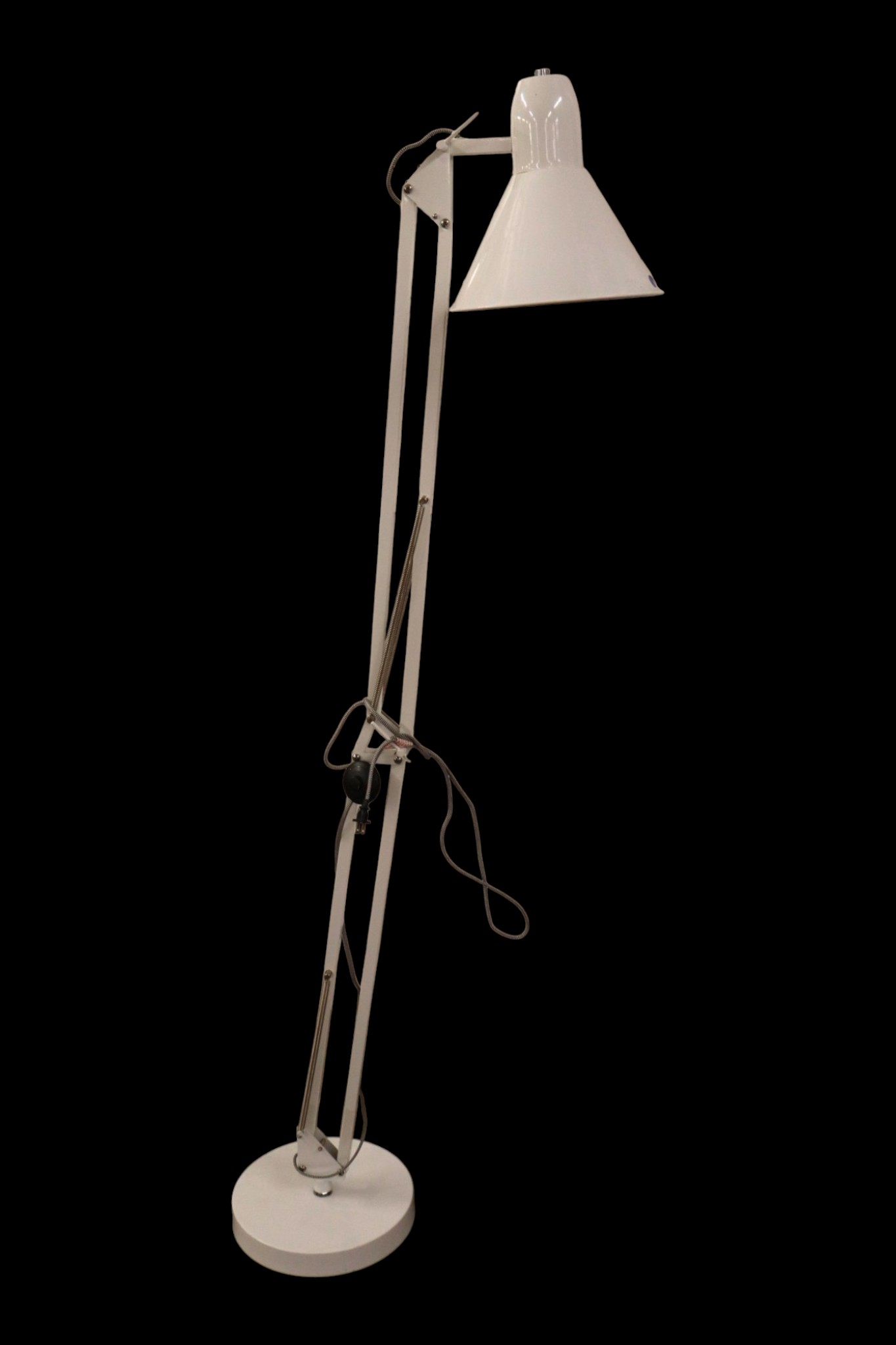 Industrial Adjustable White Modern Floor Lamp