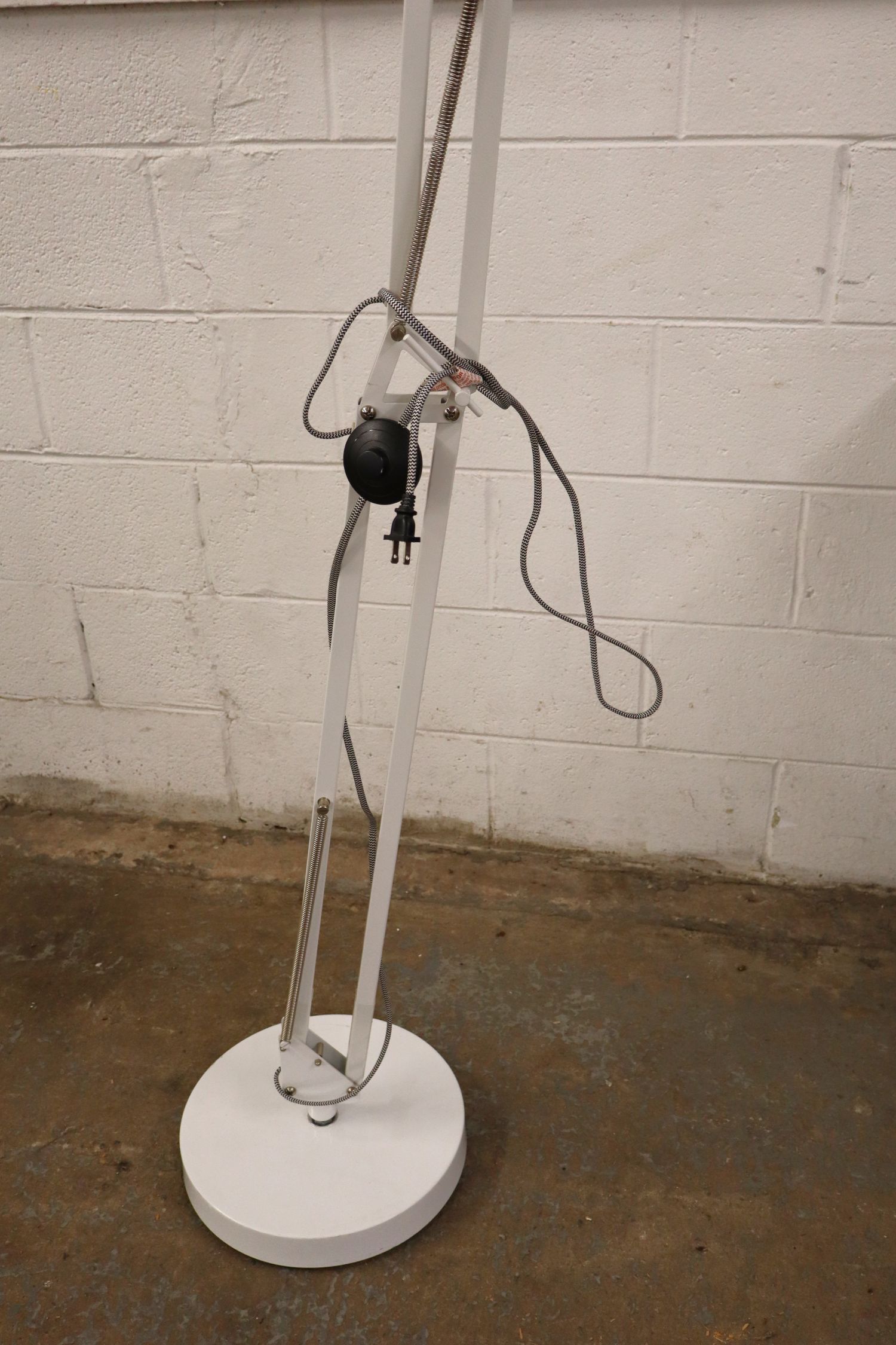 Industrial Adjustable White Modern Floor Lamp