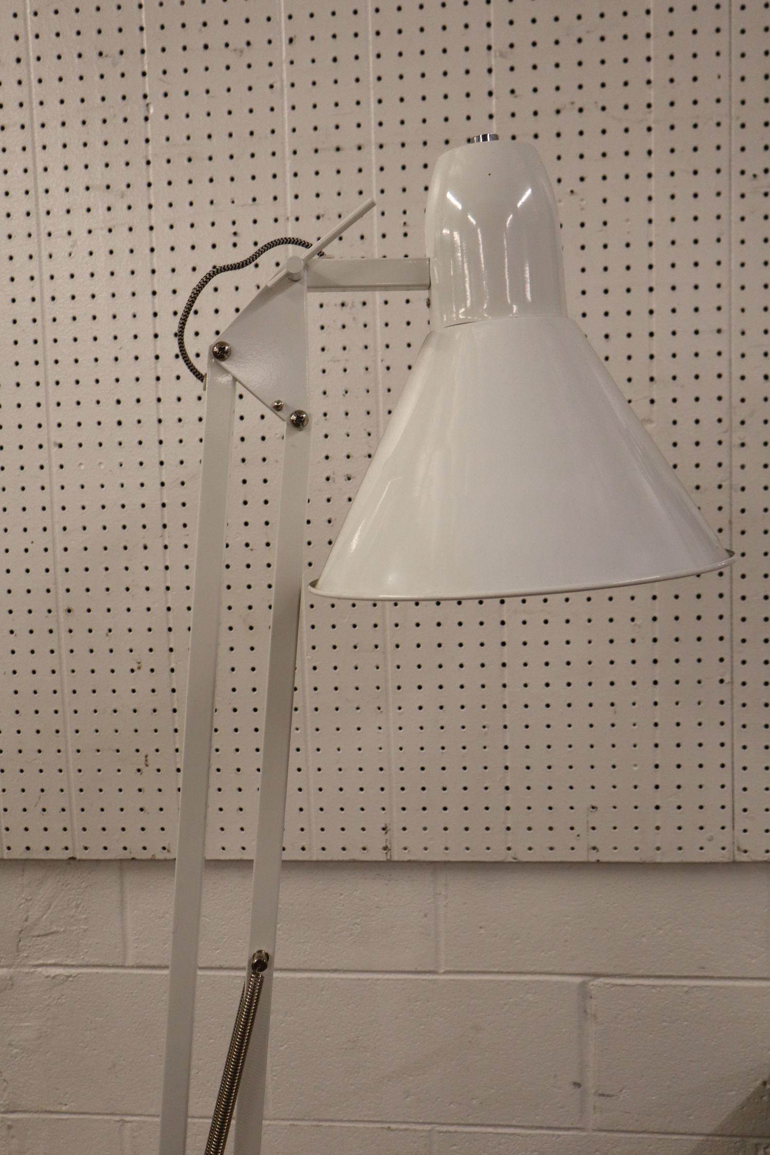 Industrial Adjustable White Modern Floor Lamp