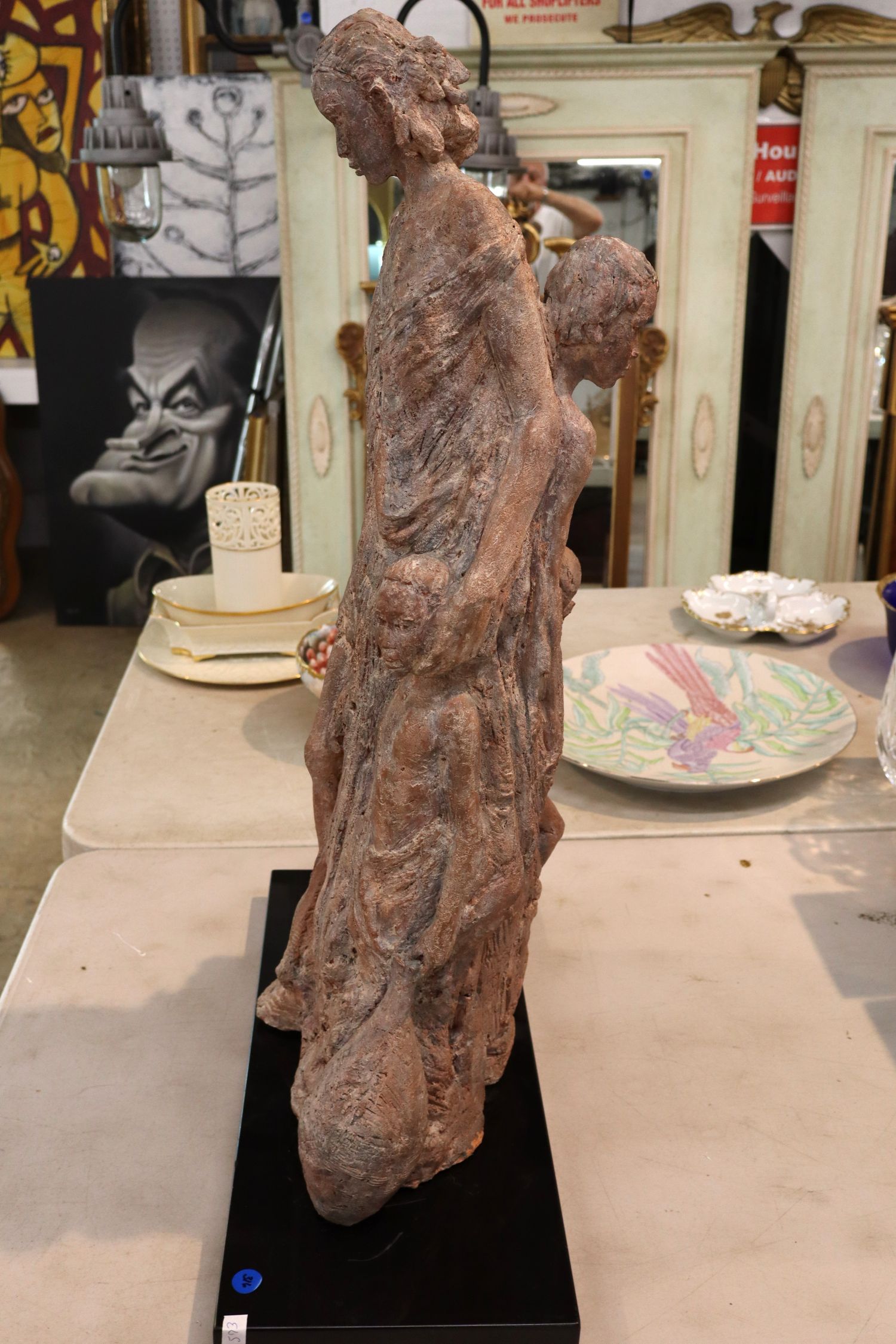 Jacqueline Spellens People Terra Cotta Sculpture
