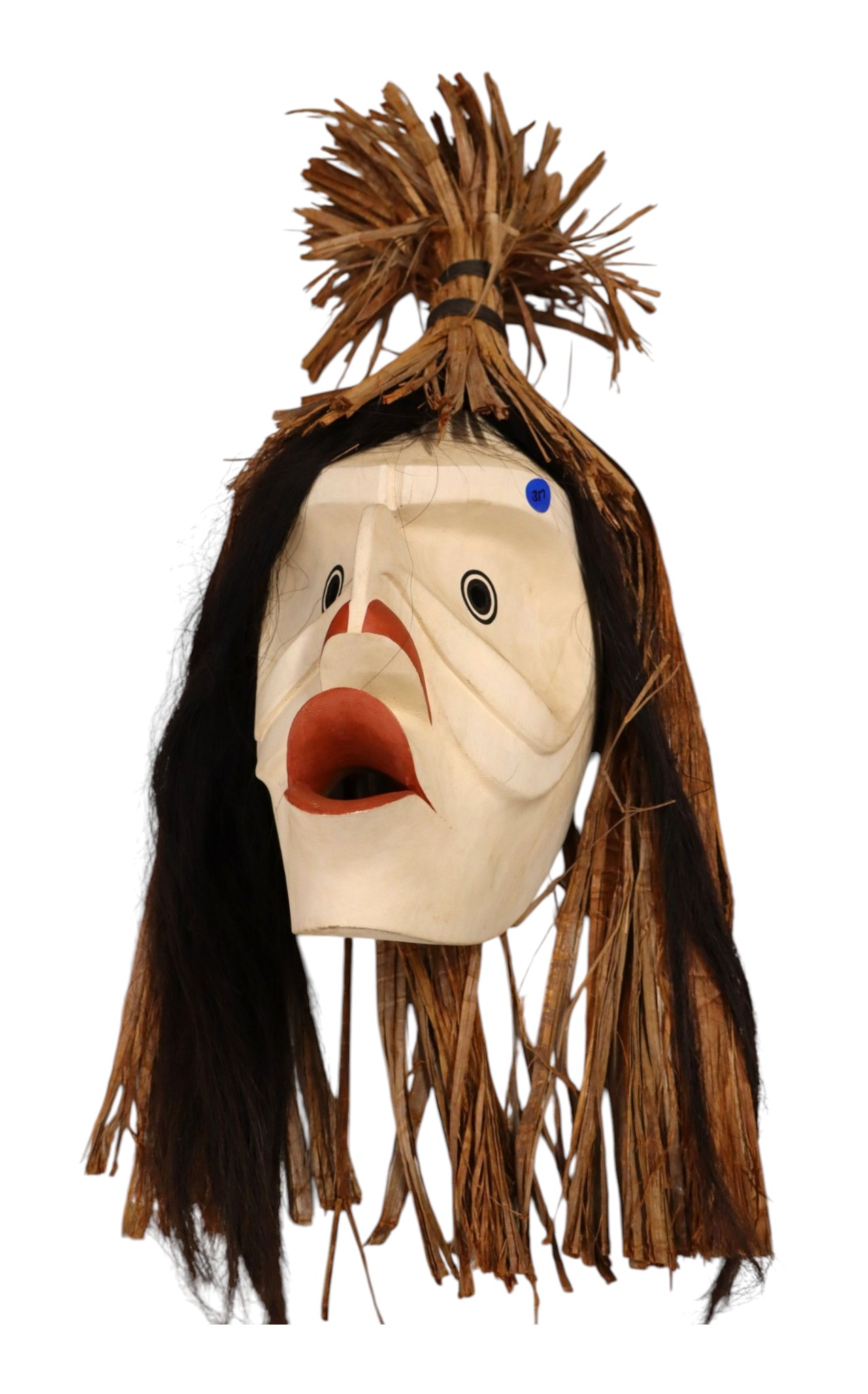 Pookmis Spirit Nearly Drowned Cedar Bark Mask