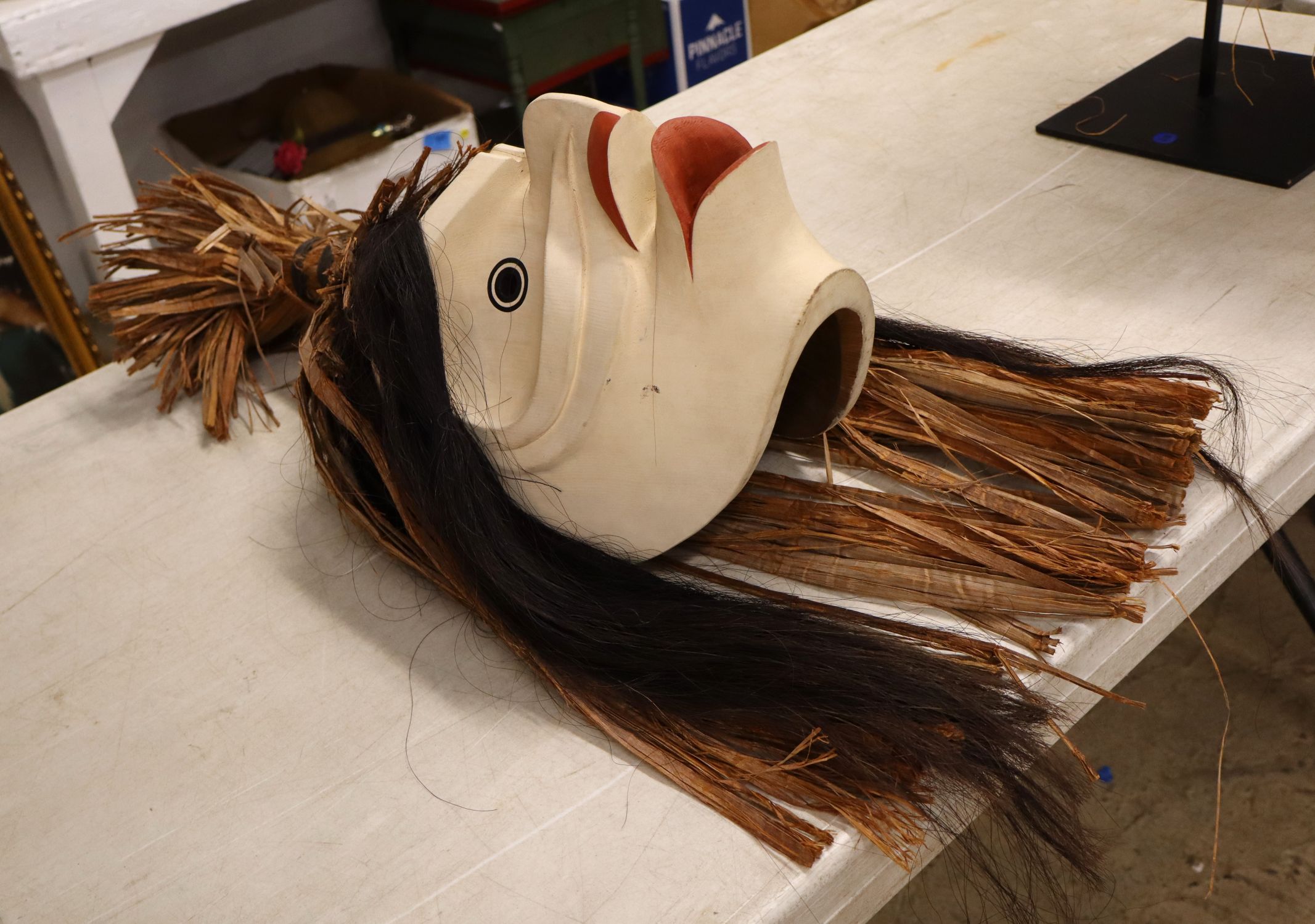 Pookmis Spirit Nearly Drowned Cedar Bark Mask