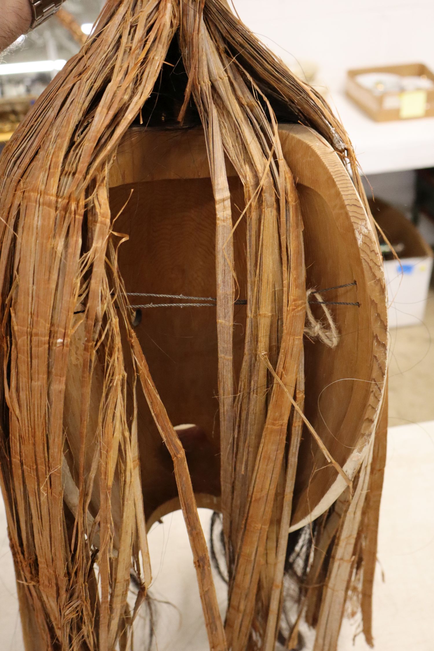 Pookmis Spirit Nearly Drowned Cedar Bark Mask
