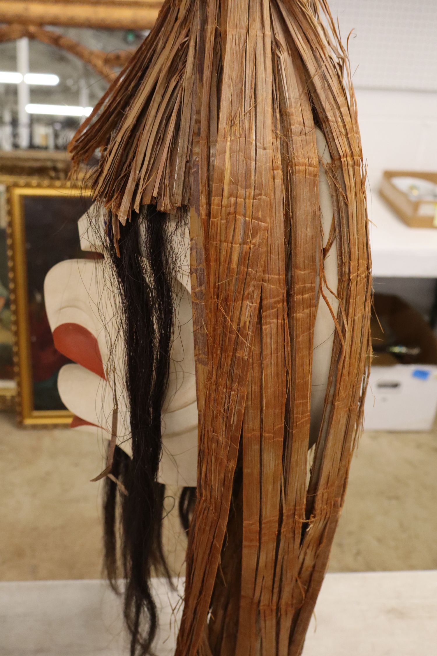 Pookmis Spirit Nearly Drowned Cedar Bark Mask
