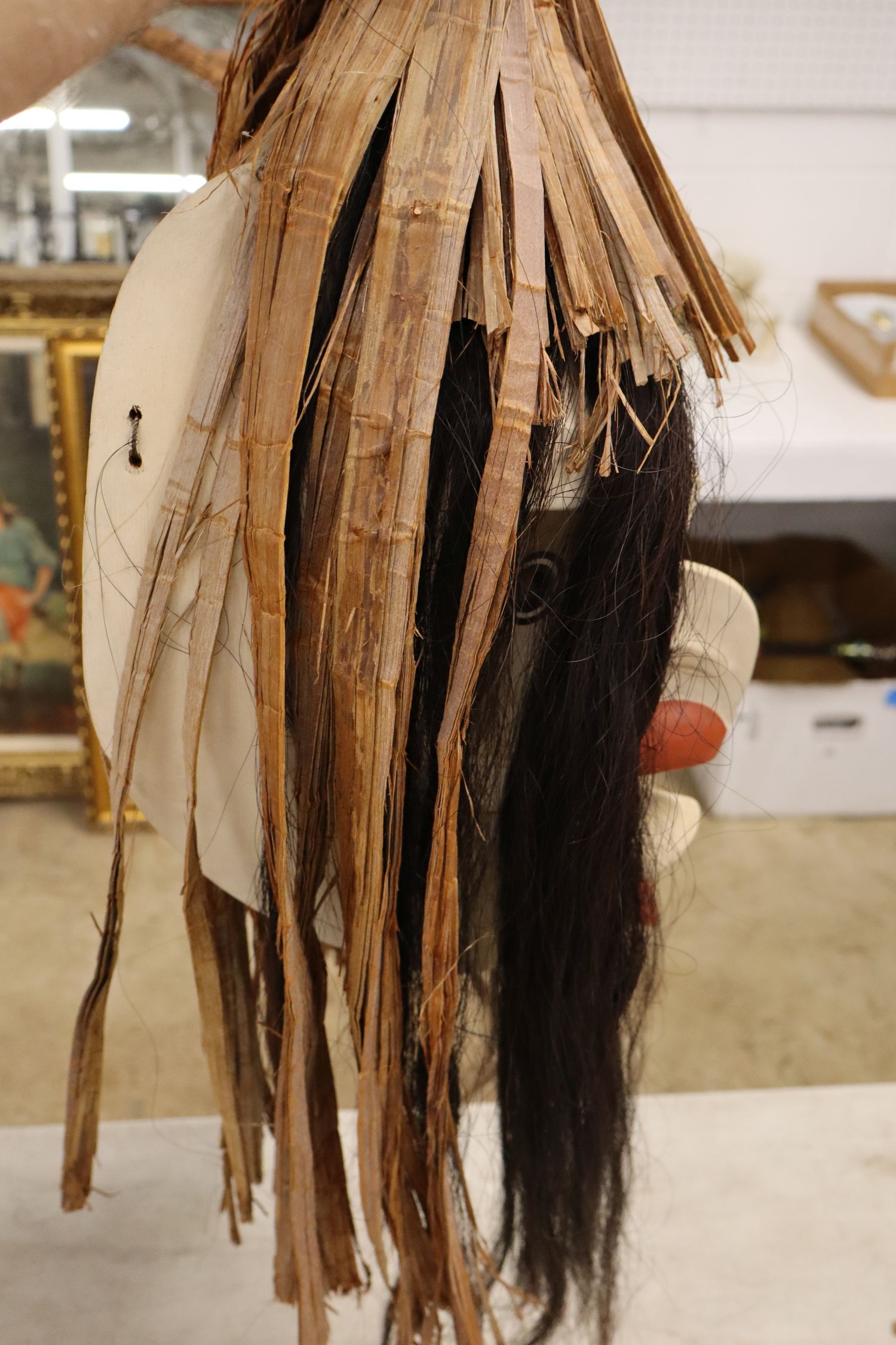 Pookmis Spirit Nearly Drowned Cedar Bark Mask