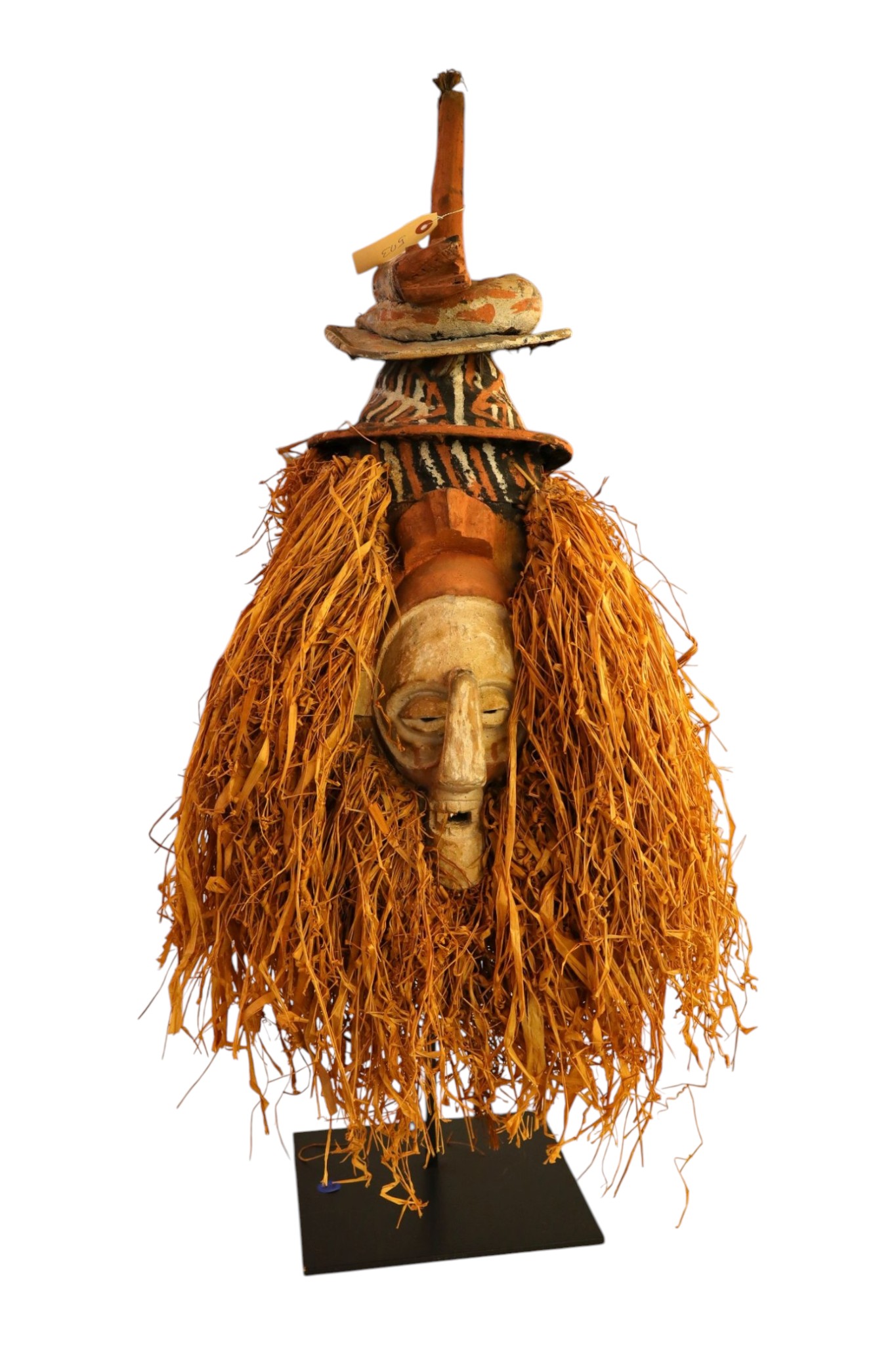 Yaka Kholuka Ndeemba Initiation Mask Stand