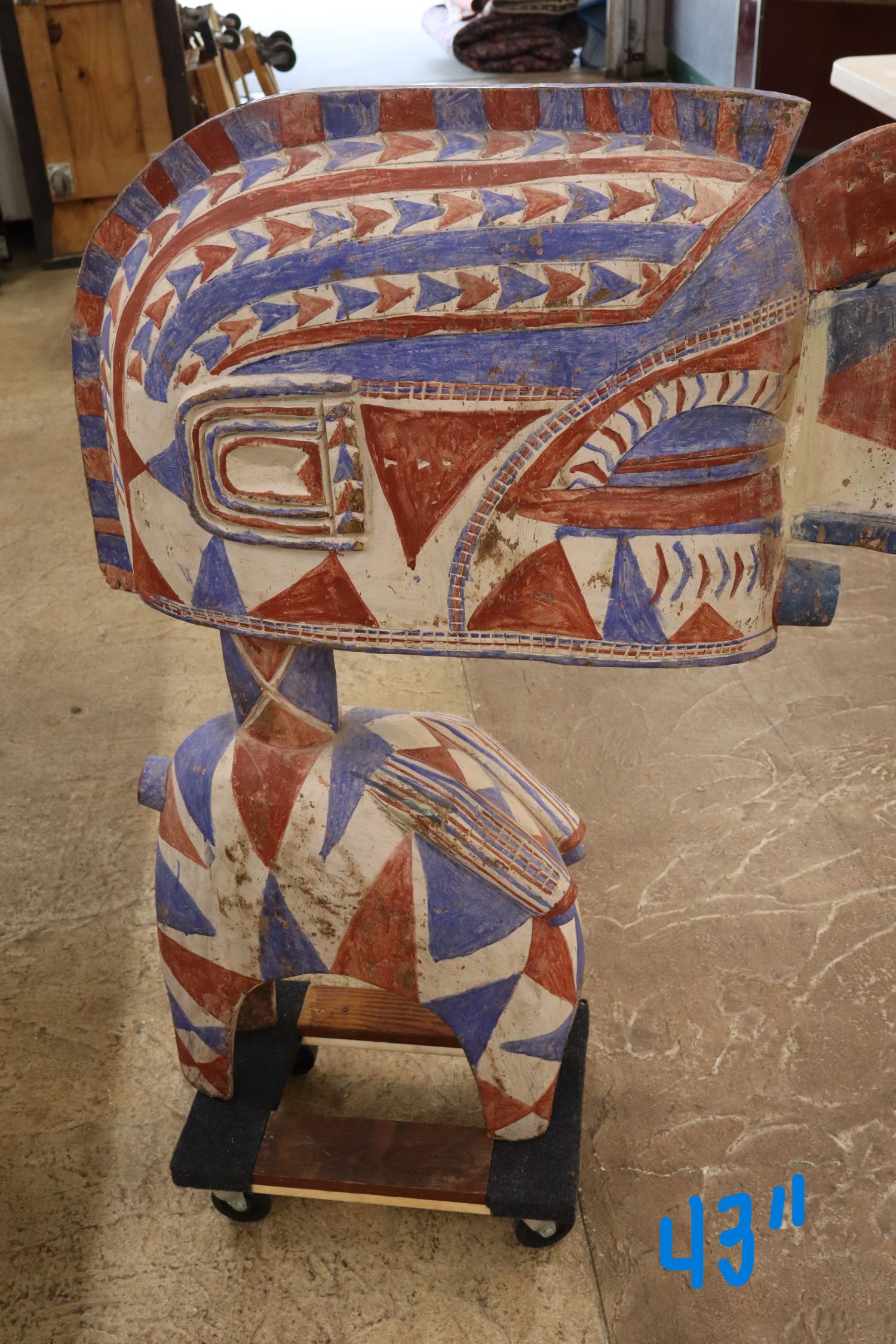 Traditional Baga artisans subtractive sculpture