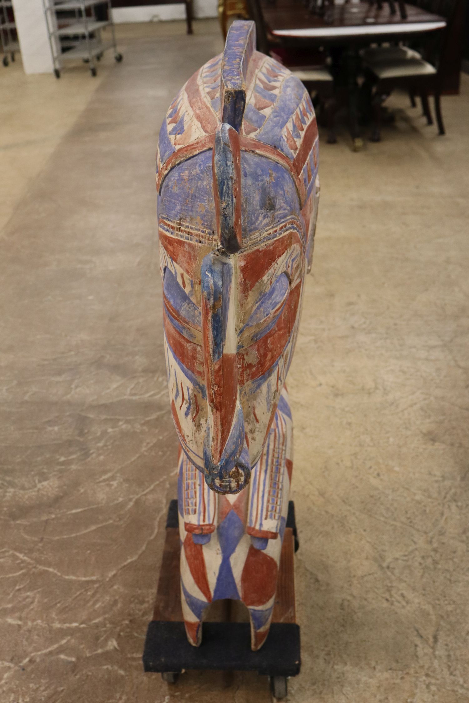 Traditional Baga artisans subtractive sculpture