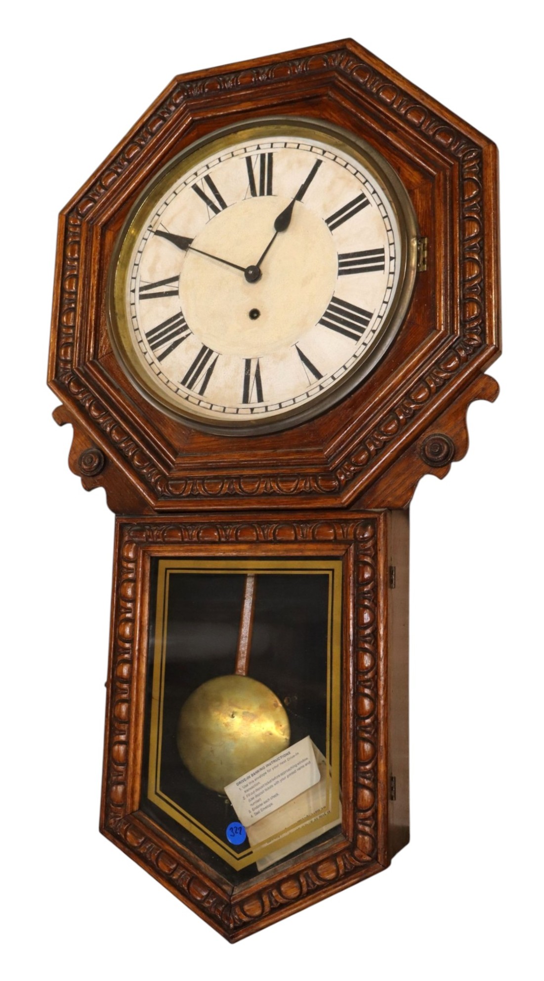 Ant New Haven 8 day oak case regulator wall clock