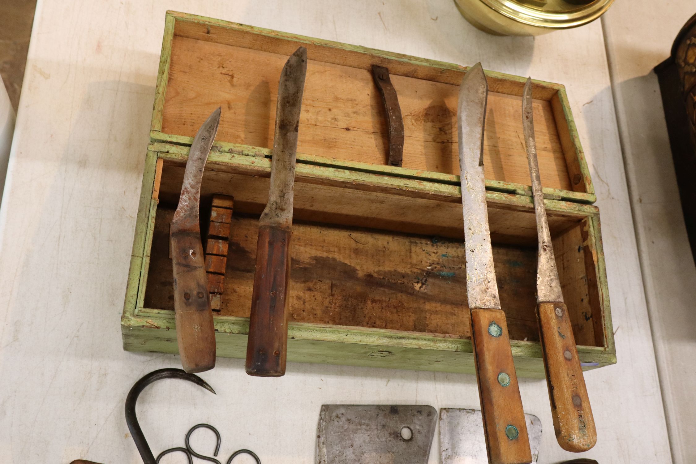 14-piece Nichols Bros traveling butcher kit