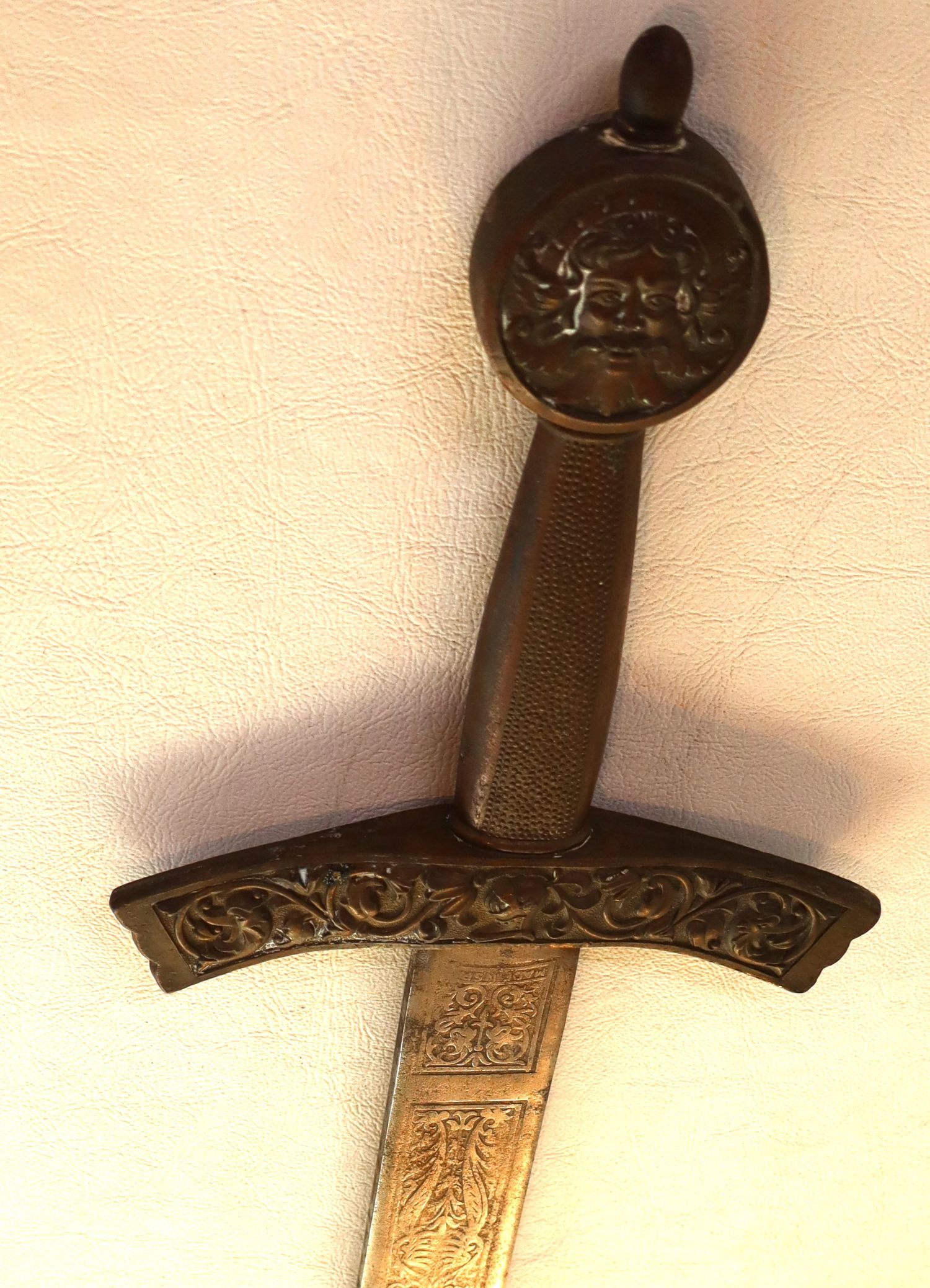 Decorative sword made in Spain. 36"l x 5.5"w