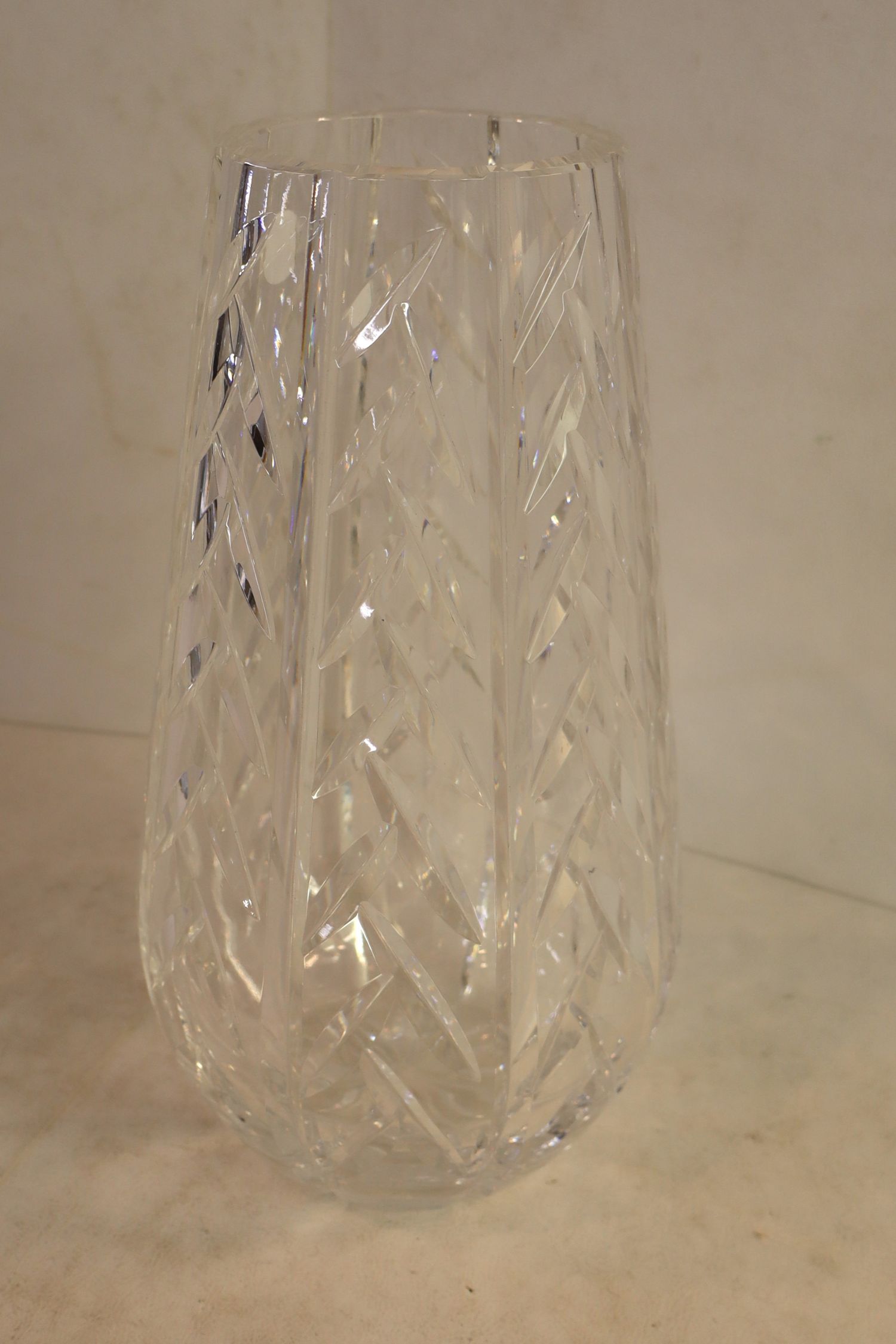 Waterford lead crystal vase