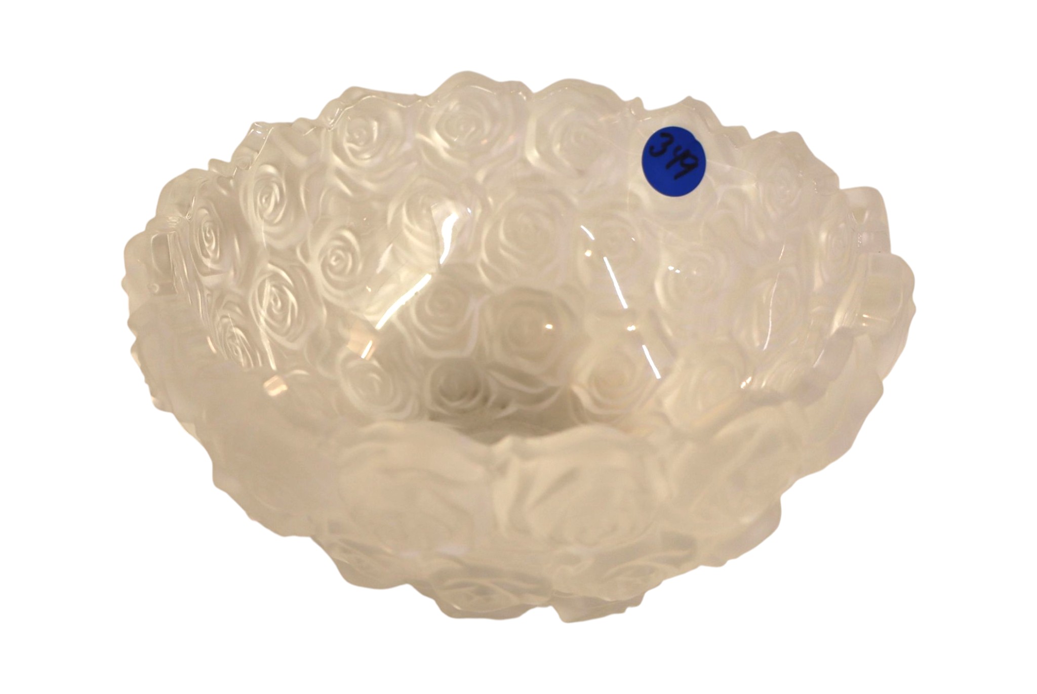 Waterford lead crystal bowl in a satin finish