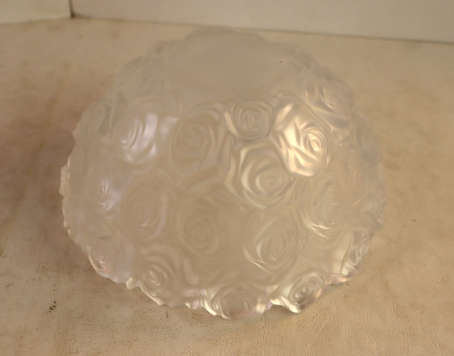 Waterford lead crystal bowl in a satin finish