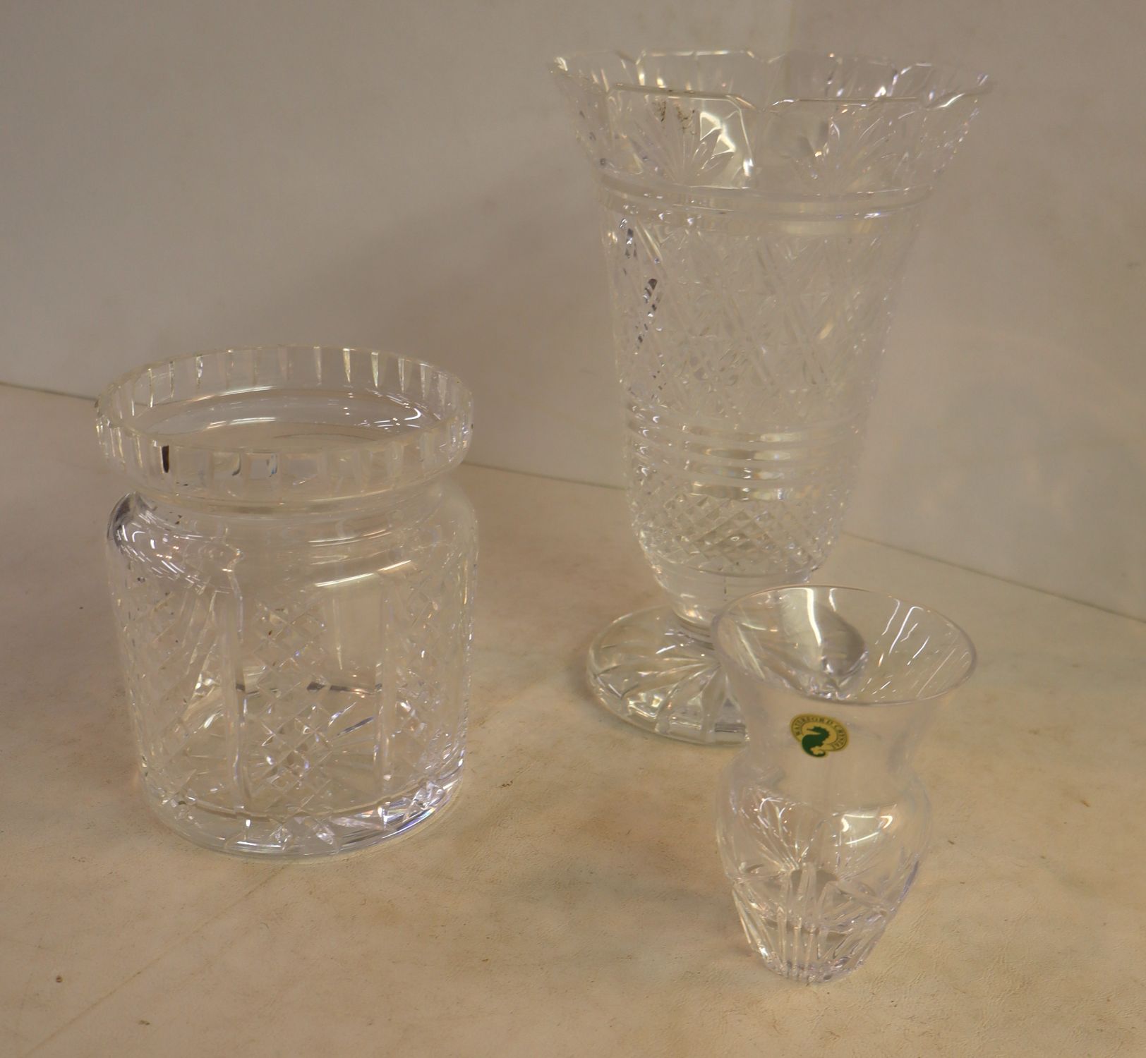 3 pieces Waterford lead crystal