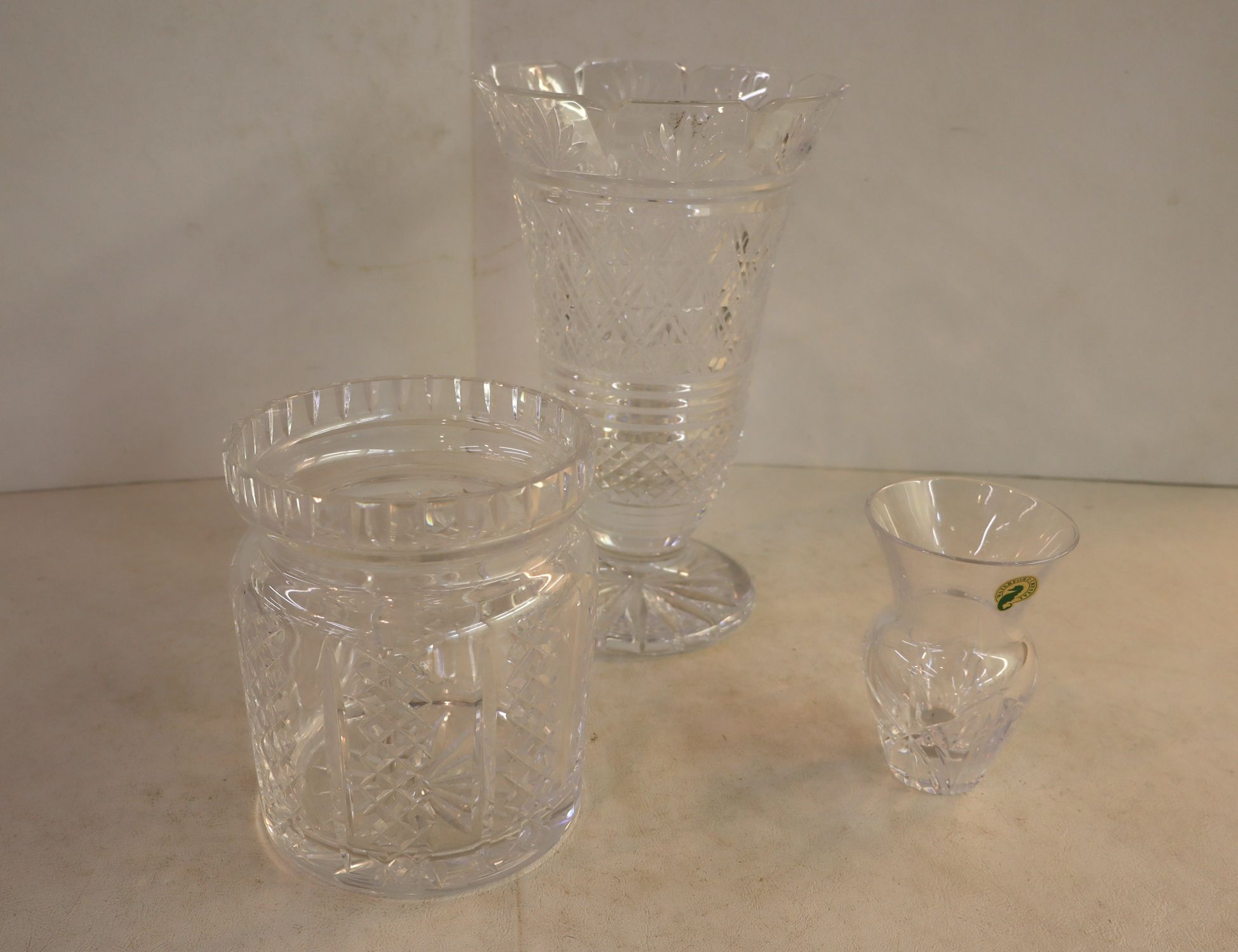 3 pieces Waterford lead crystal
