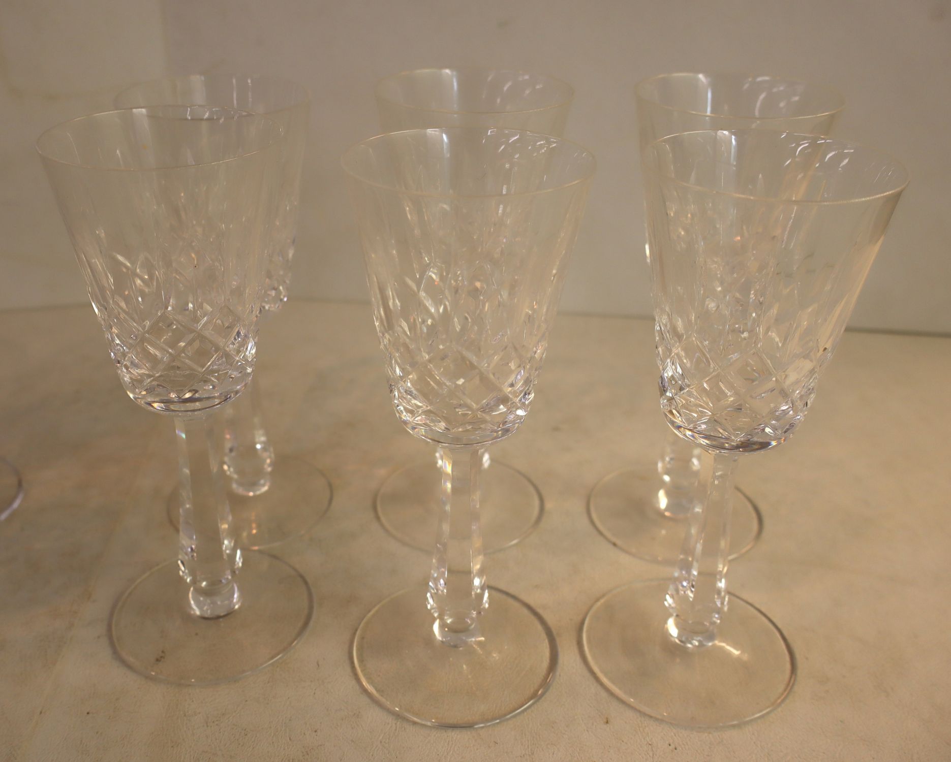 10 pieces Galway Crystal stemware glasses