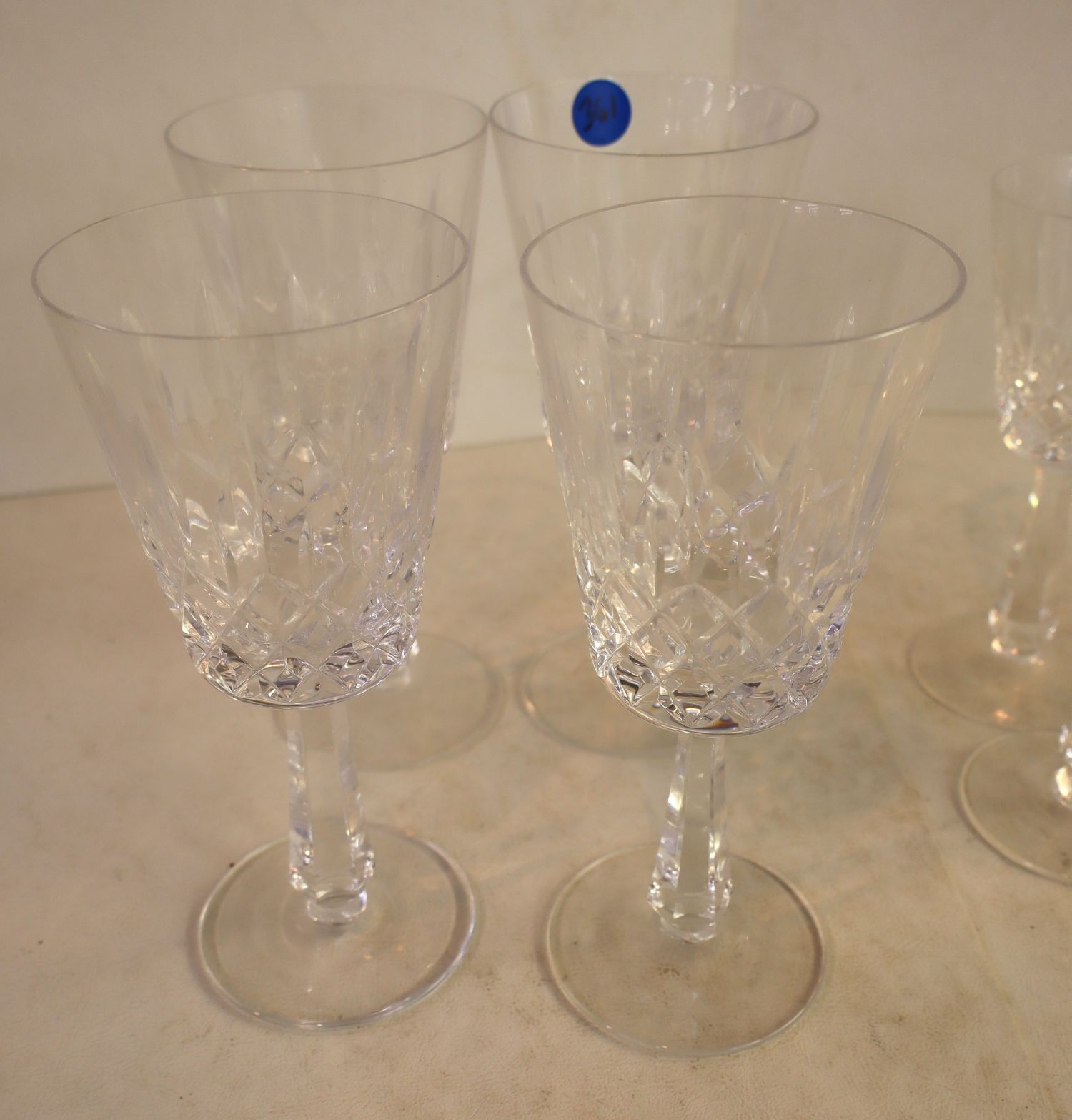 10 pieces Galway Crystal stemware glasses