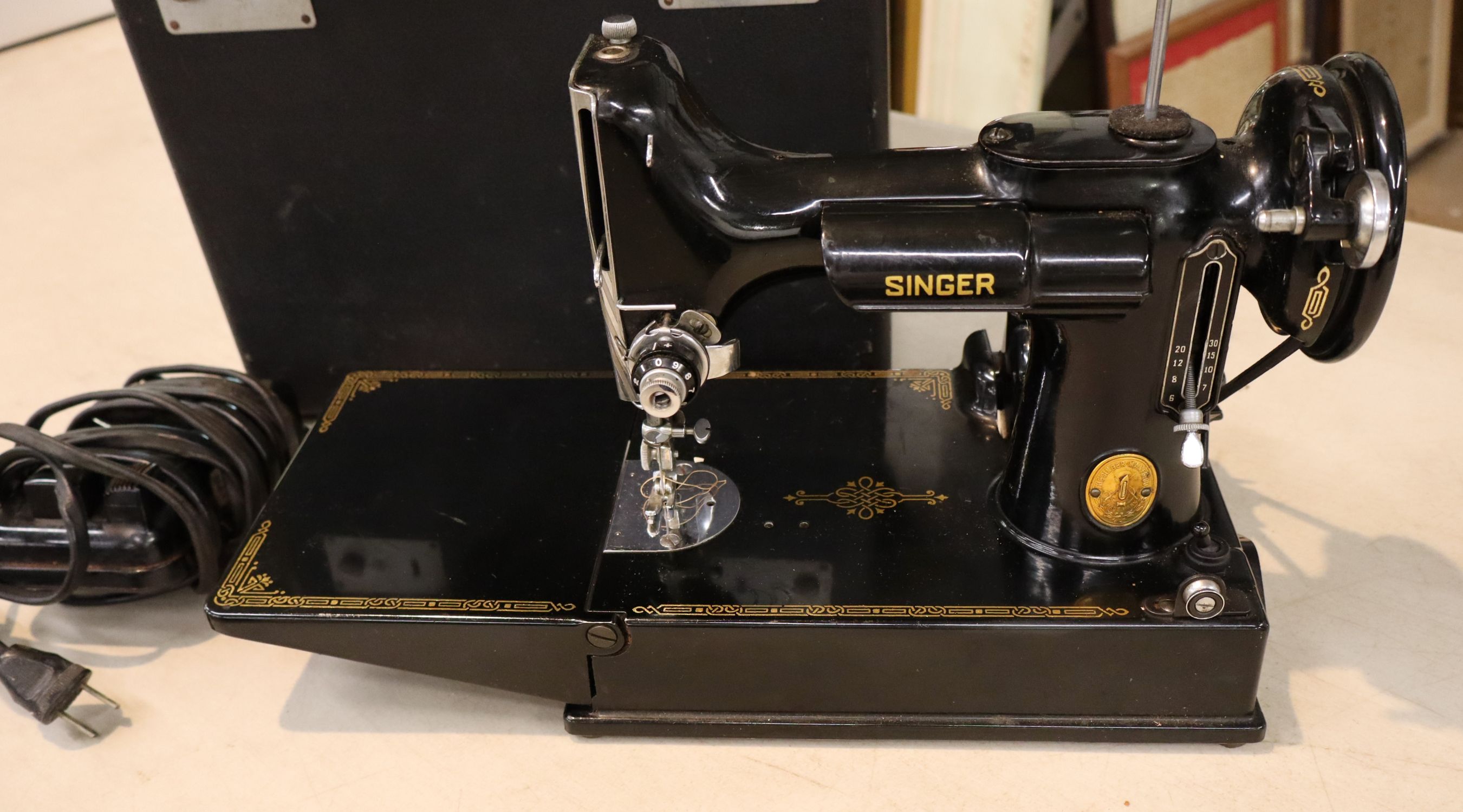Vintage Singer 221 Centennial Sewing Machine Case