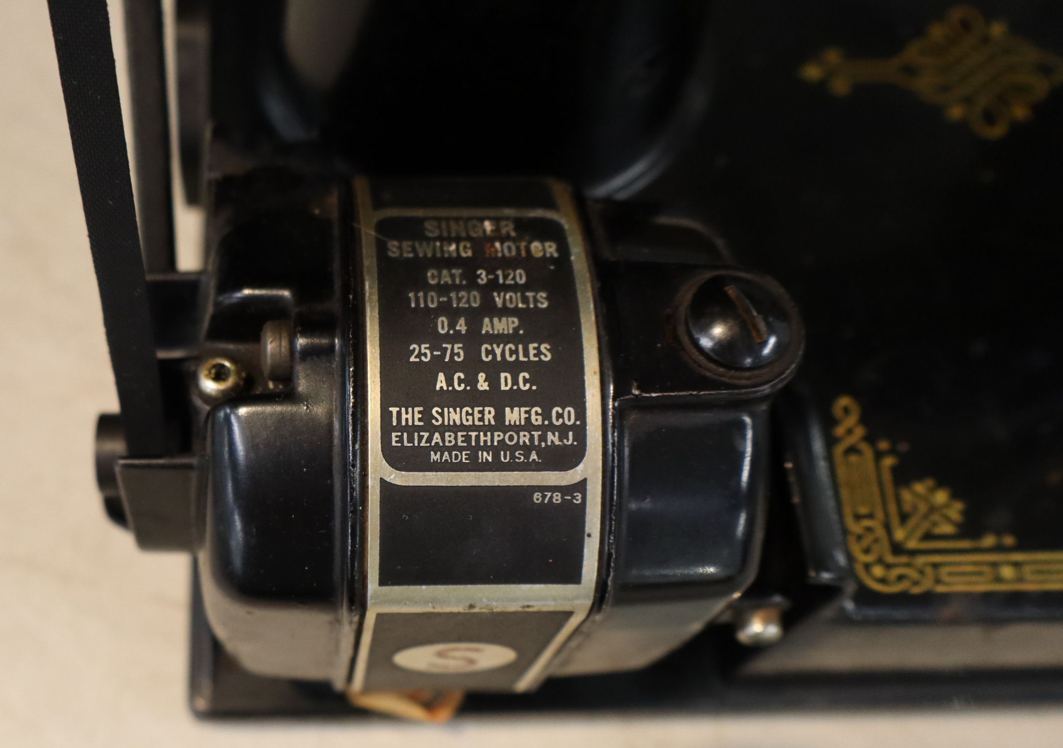 Vintage Singer 221 Centennial Sewing Machine Case