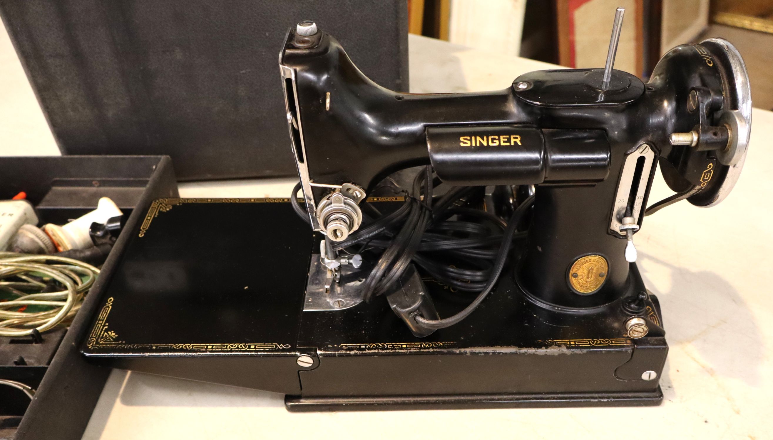 Vintage Singer 221 Centennial Sewing Machine Case