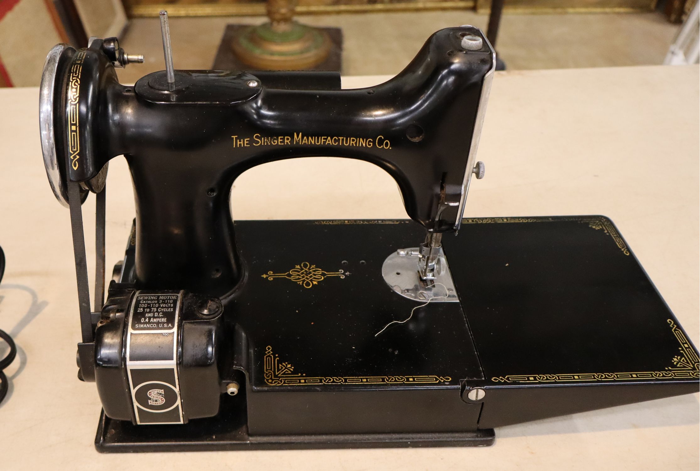Vintage Singer 221 Centennial Sewing Machine Case