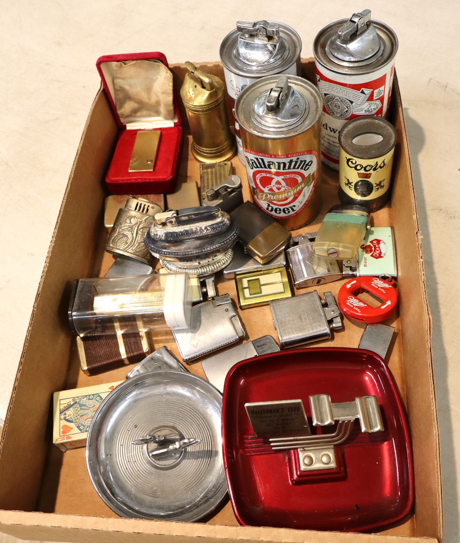 Vintage Lighter Collection & Breweriana Advertising Lot
