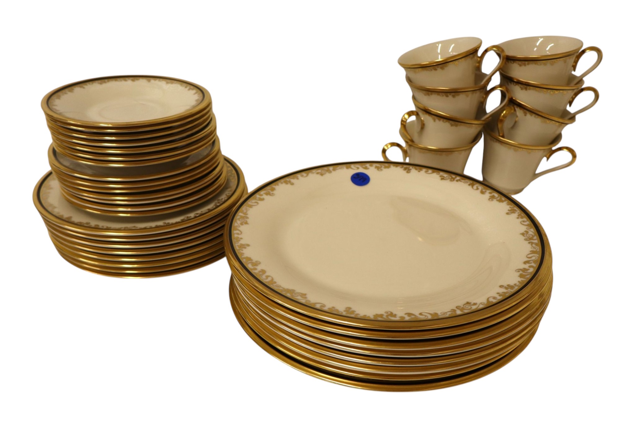 38 pcs Lenox dinnerware Eclipse pattern serv. 8